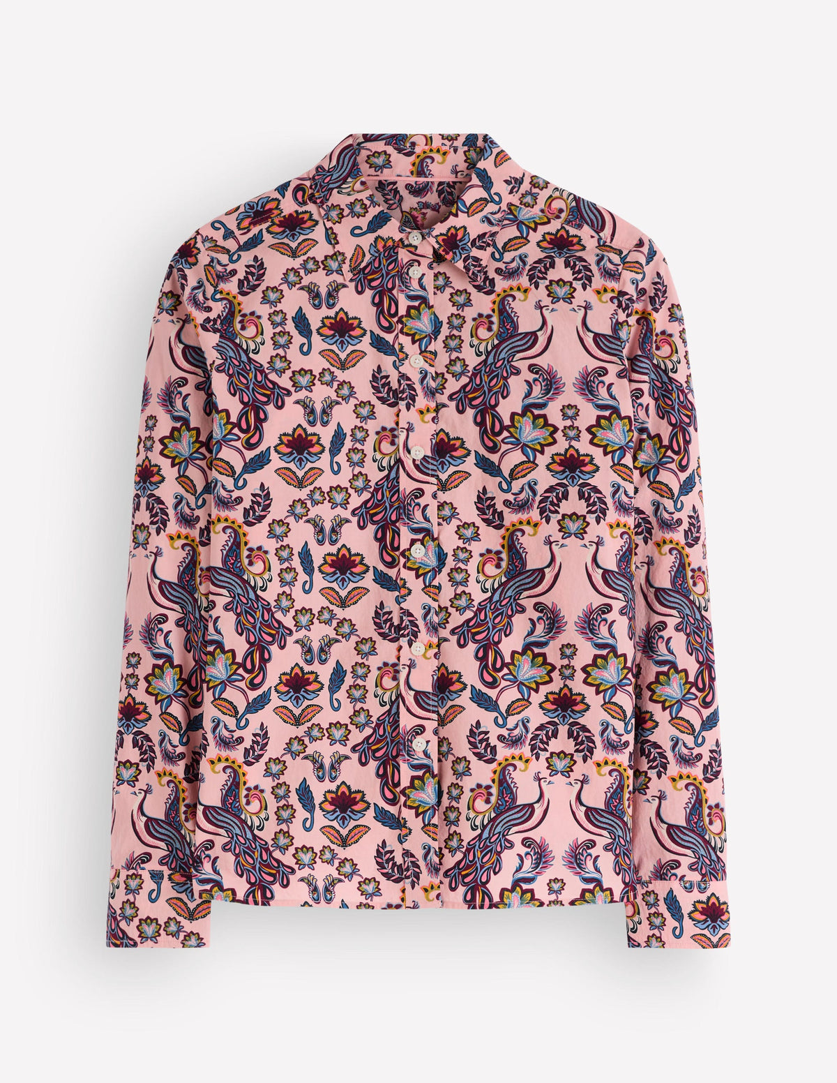 The New Sienna Cotton Shirt-Peacock Paradise - Image 5