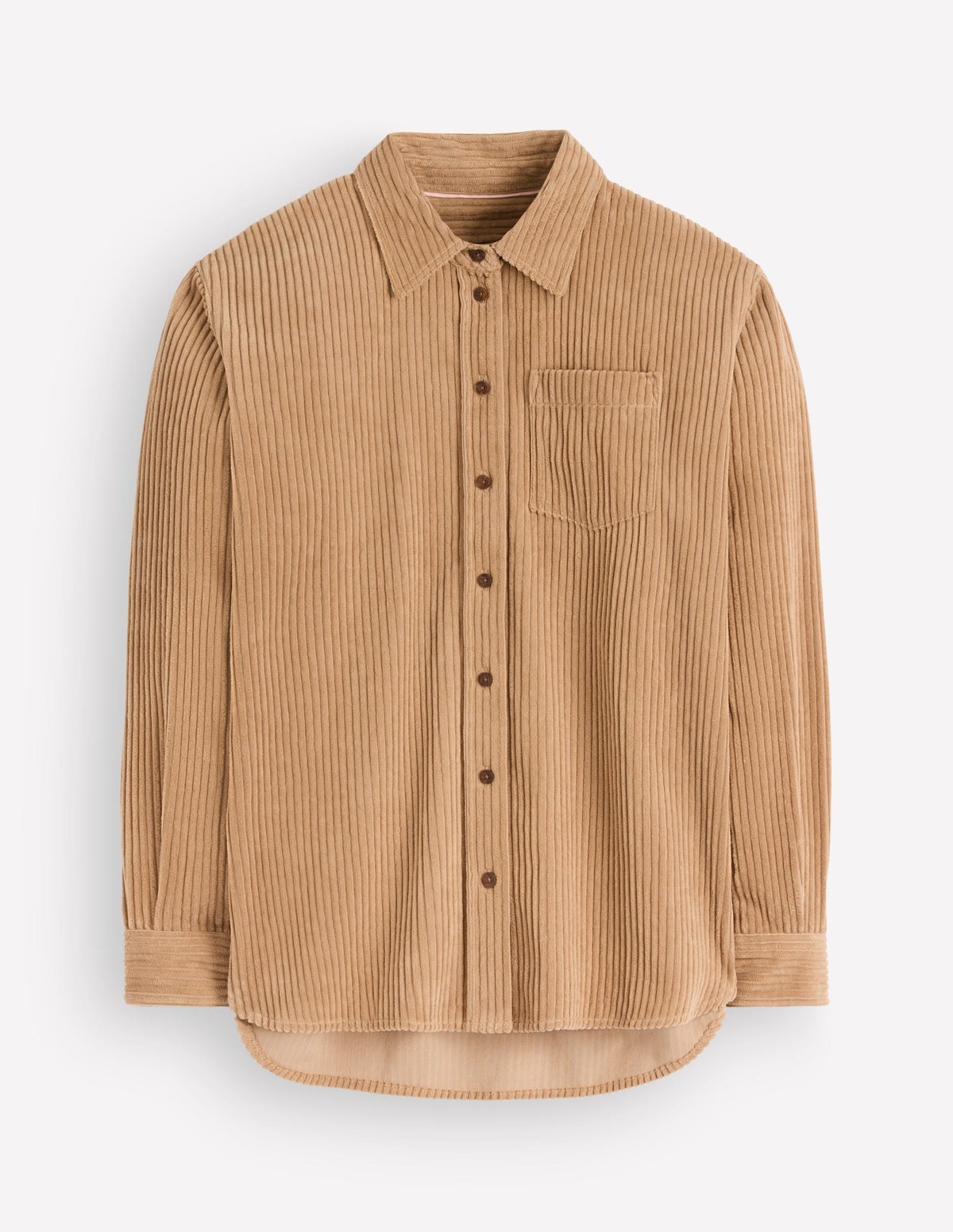 Sienna Relaxed Cord Shirt-Sand-5