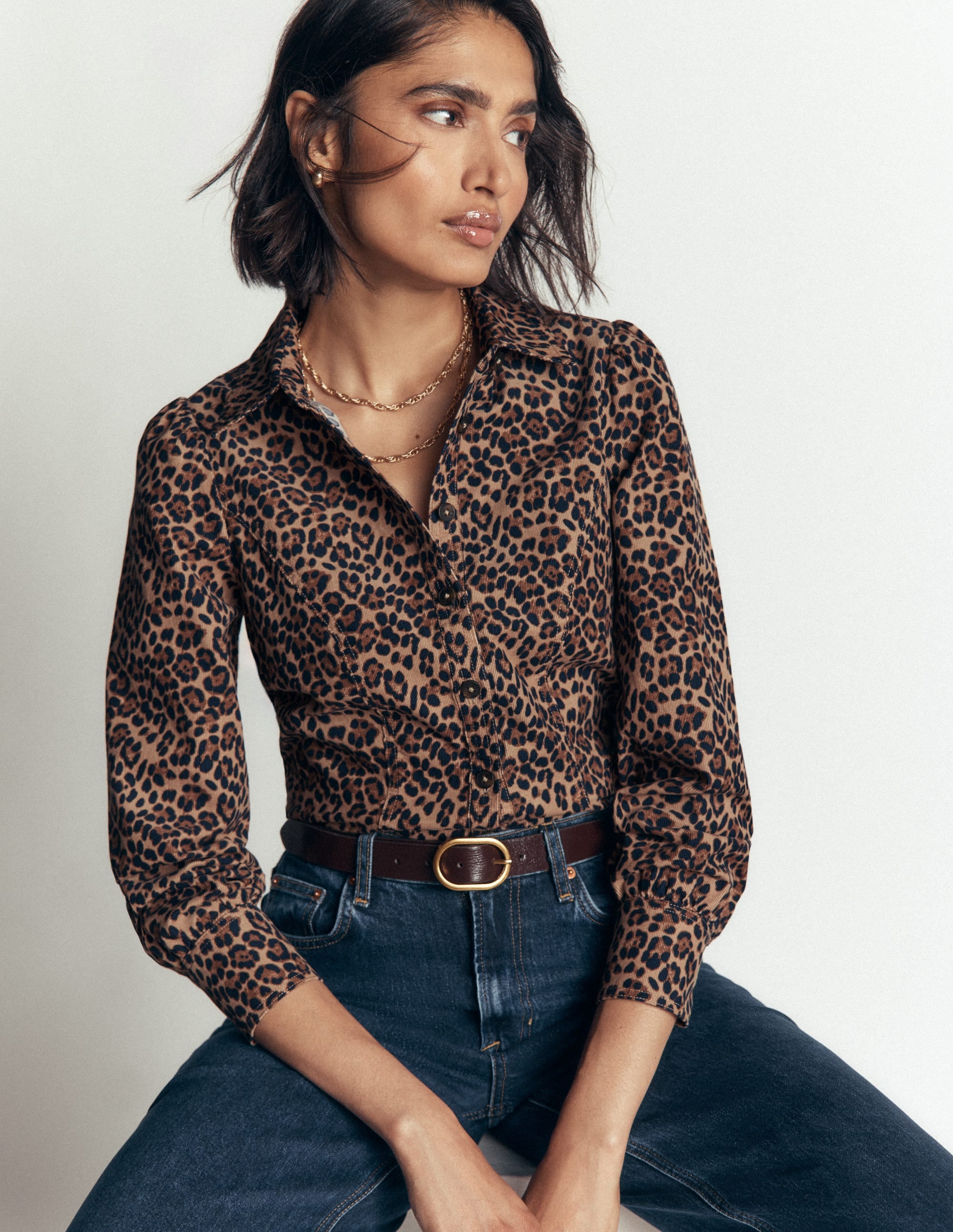 Sky Cord Shirt-Multi, Brushed Animal Small - Image 1