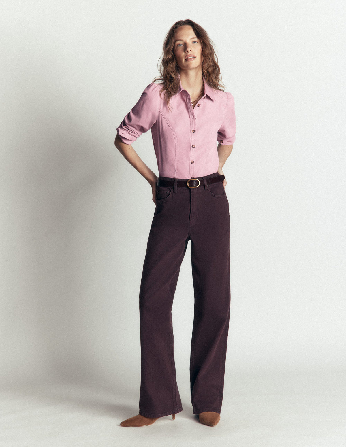 Sky Cord Shirt-Pink Violet-5
