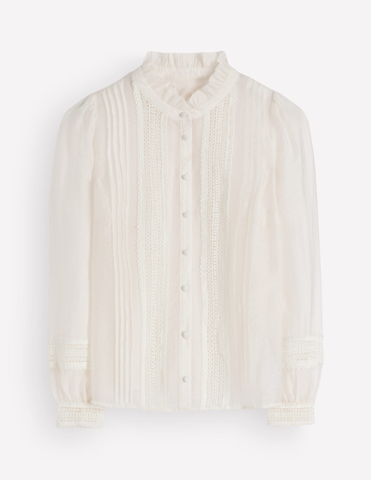 Lace Trim Top-Ivory - Image 7