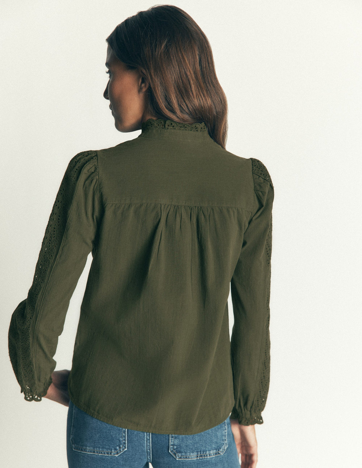 Broderie Cotton Top-Scarab-3