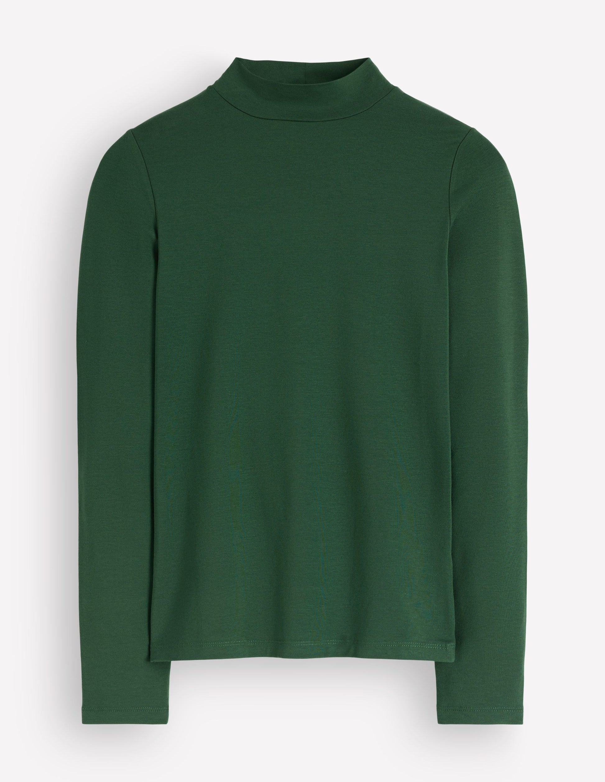 High Neck Long Sleeve-Dark Green-5
