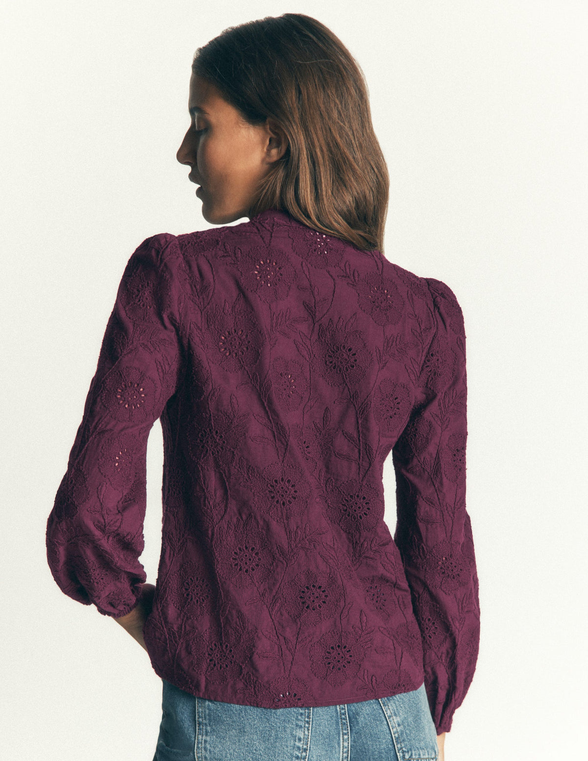Broderie Cotton Top-Wine Tasting-3