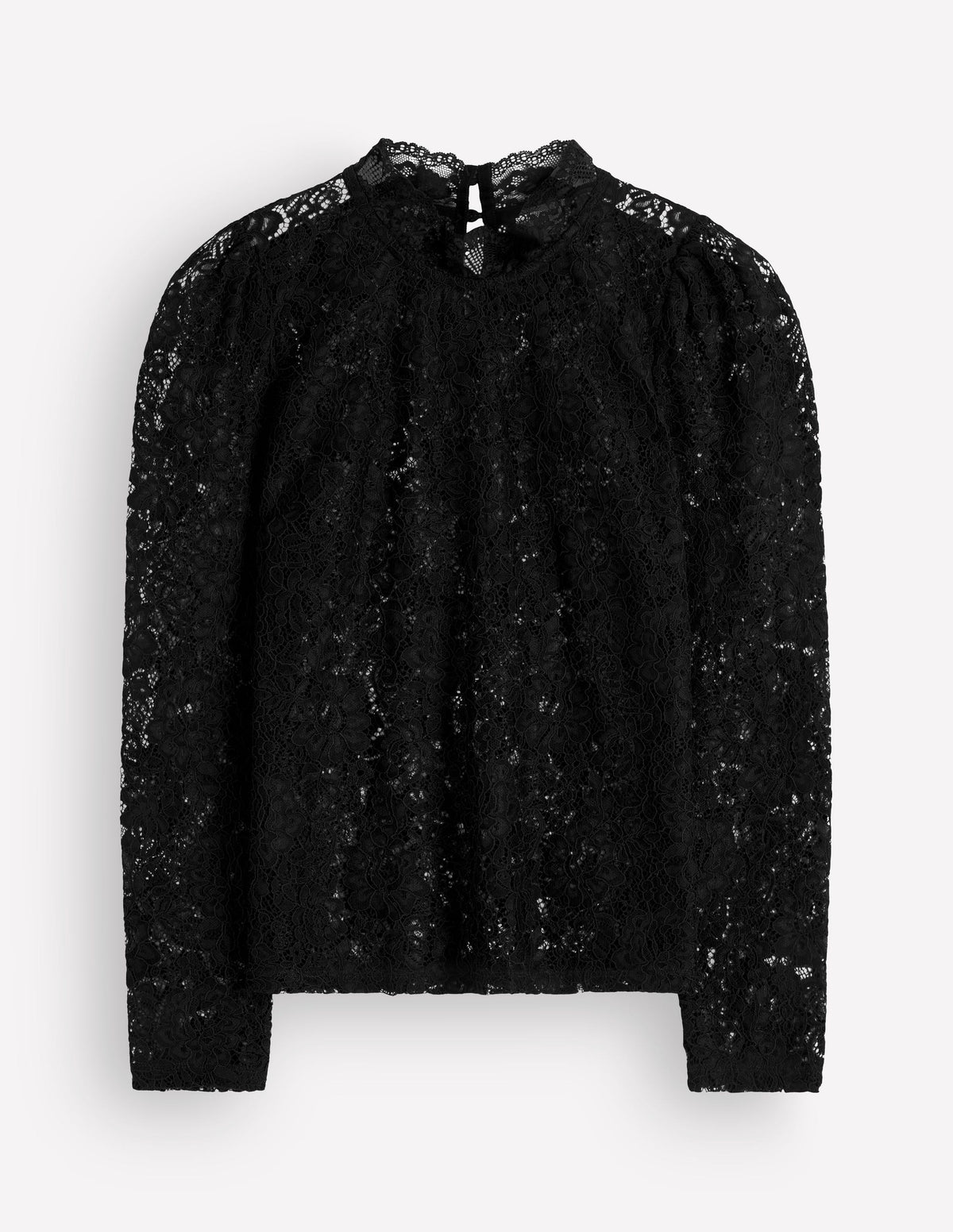Lace Detail Top-Black - Image 6
