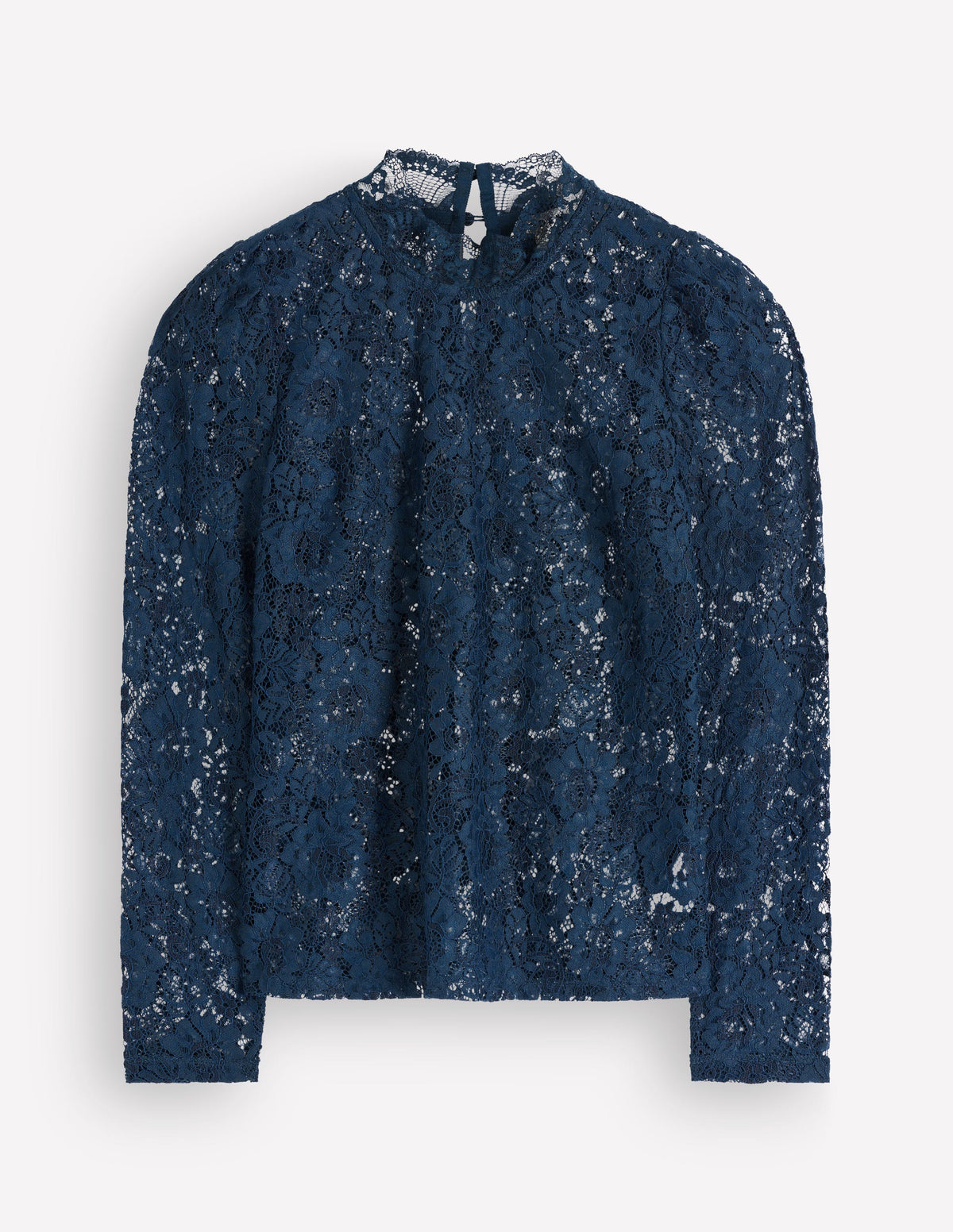 Lace Detail Top-Midnight Ocean - Image 6