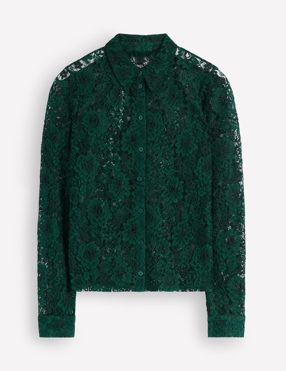 Jersey Lace Shirt-Green Pine - Image 5
