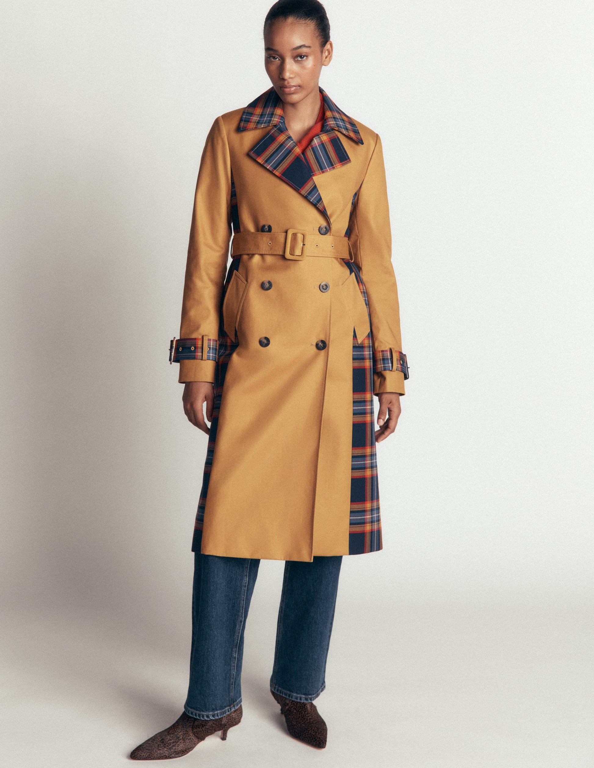 Double Breasted Trench-Camel-7