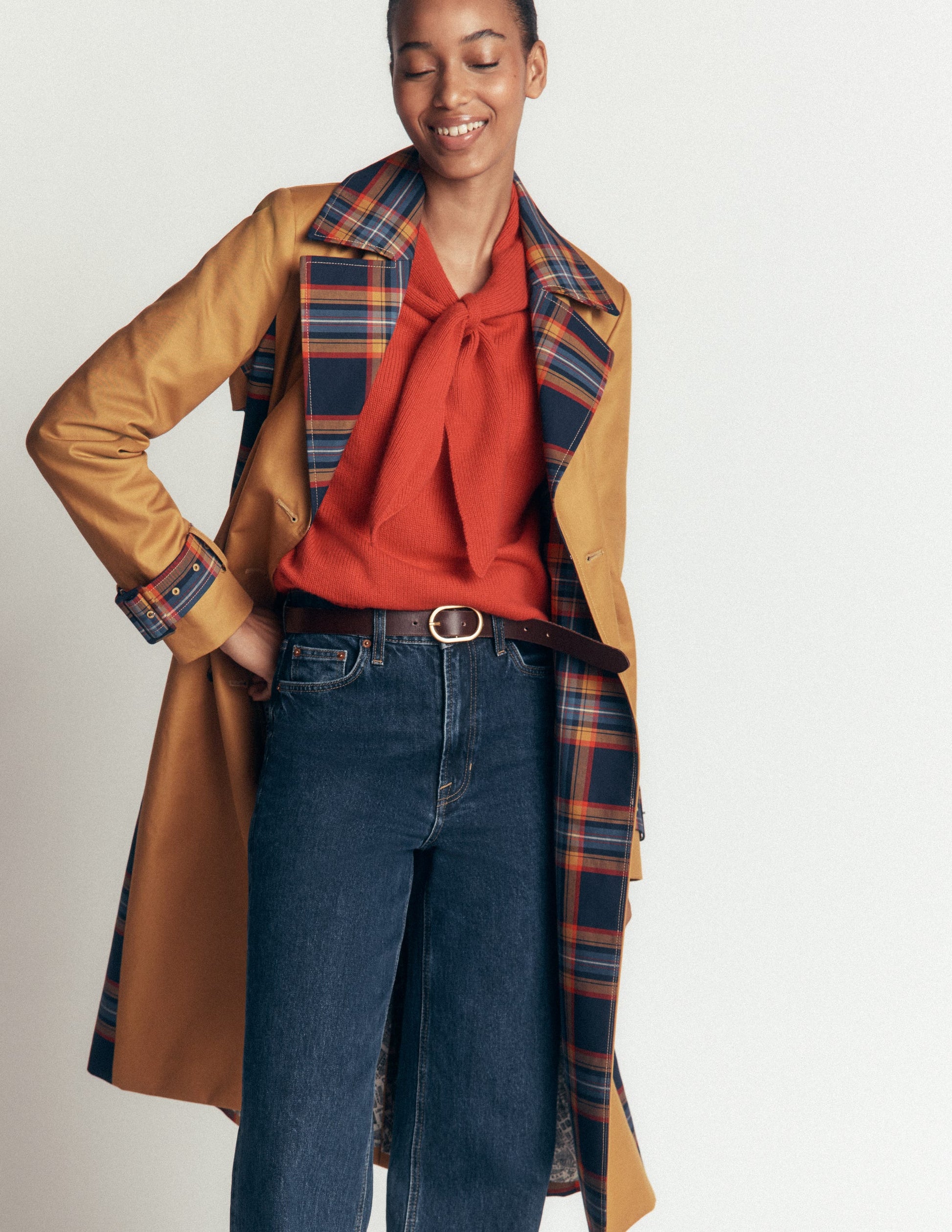 Double Breasted Trench-Camel-3