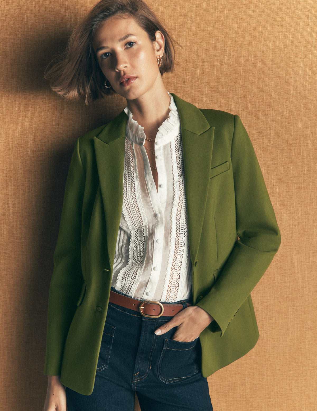 Stamford Ponte Blazer-Forest Green - Image 1
