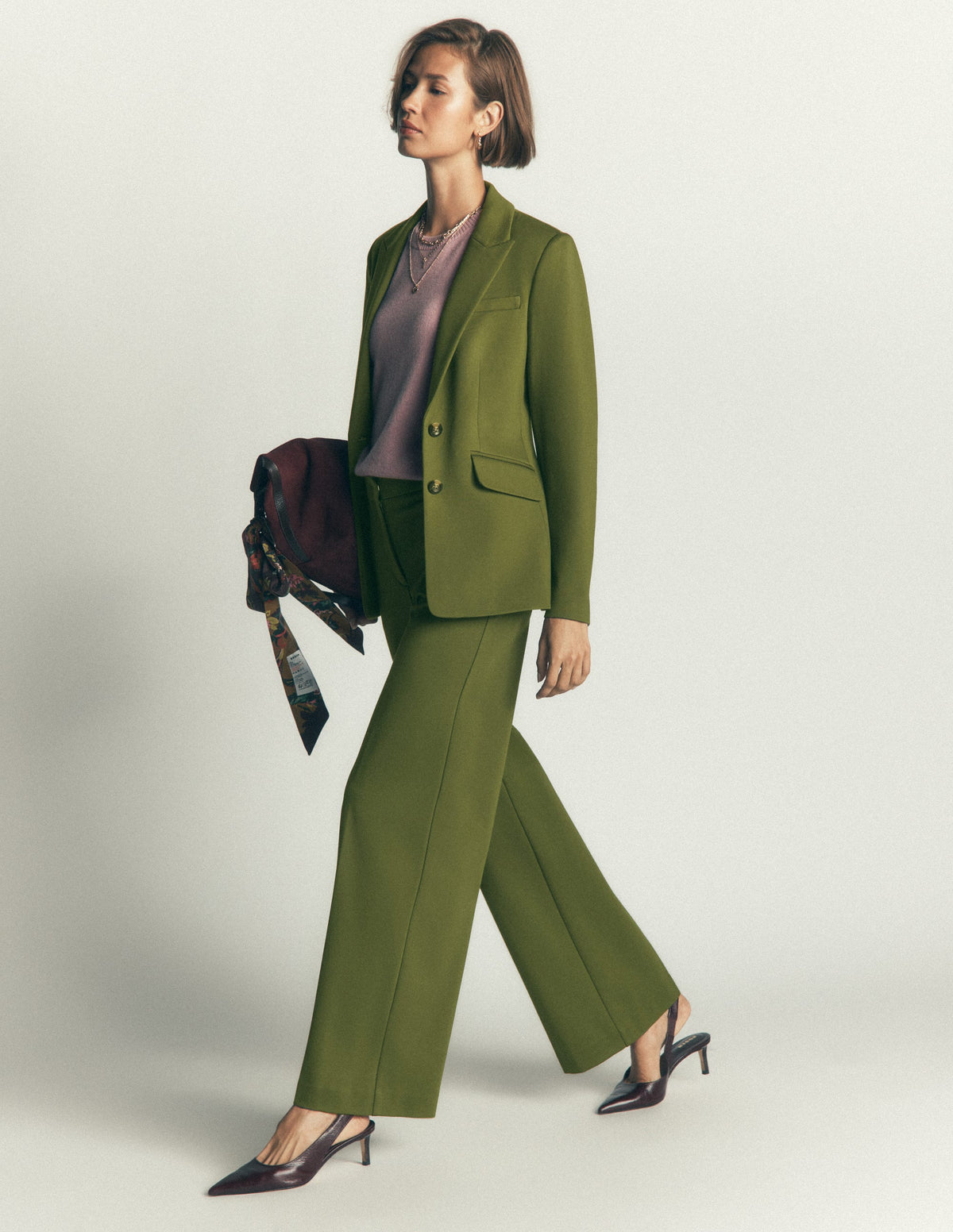 Stamford Ponte Blazer-Forest Green-4