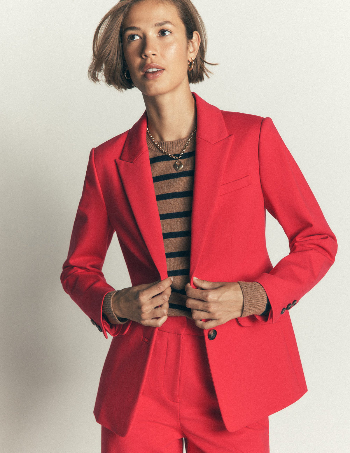 Stamford Ponte Blazer-Royal Red-1