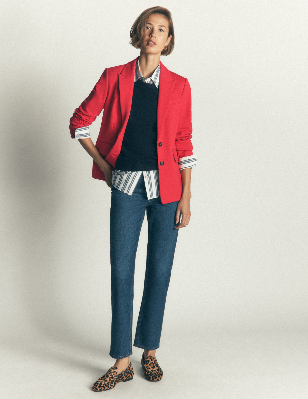 Stamford Ponte Blazer-Royal Red-4
