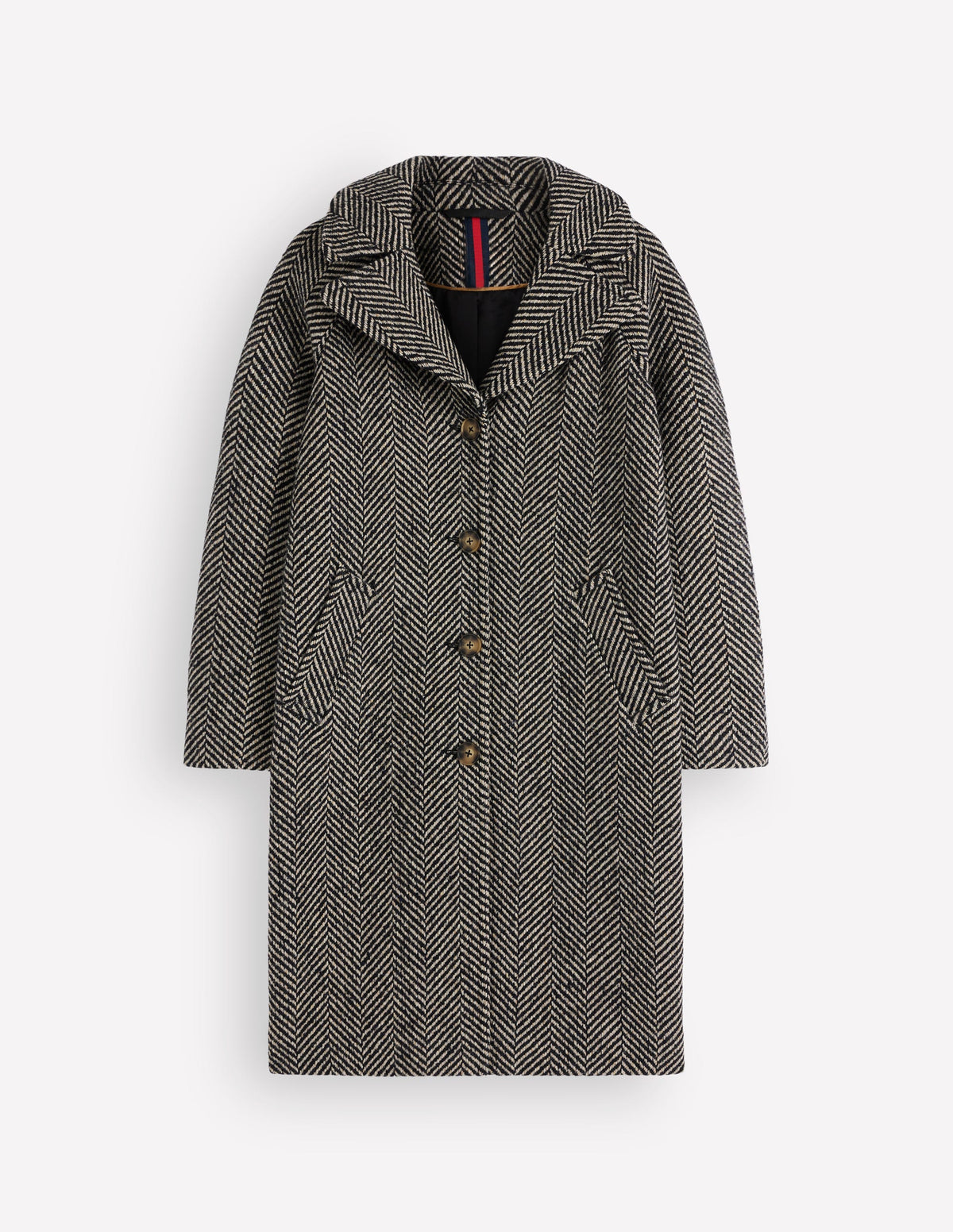 Cotswold Wool Coat-Grey Herringbone - Image 5