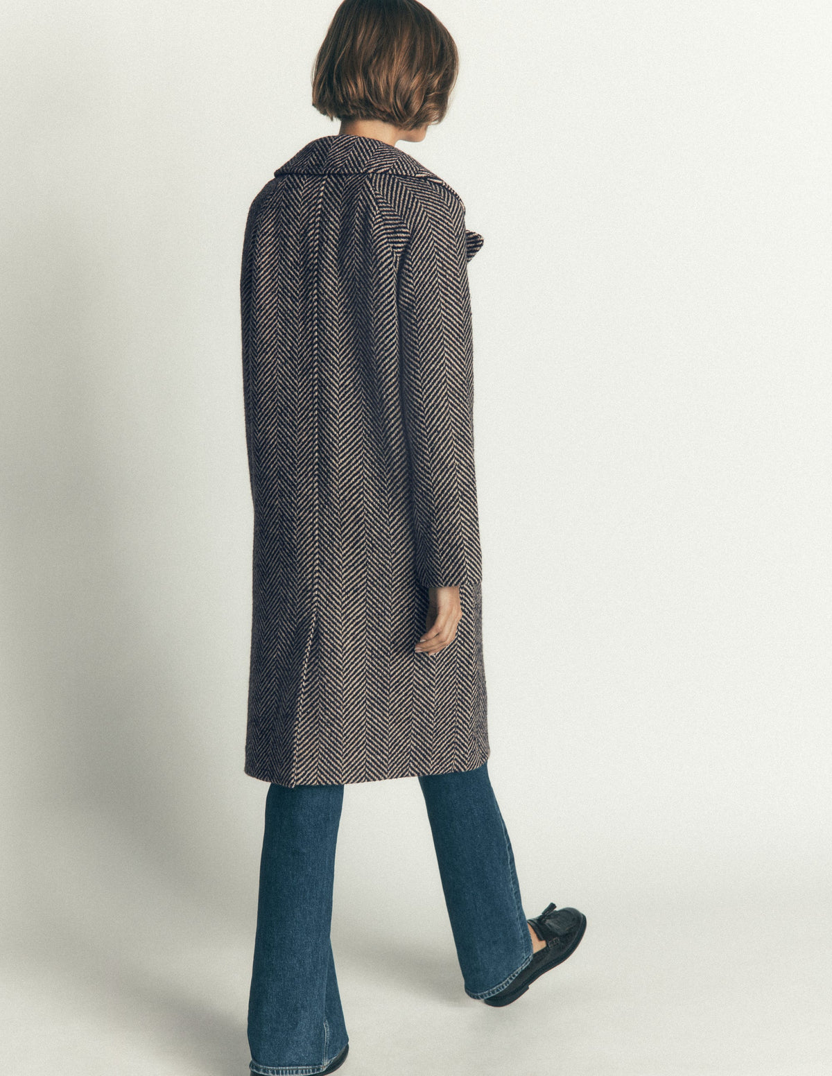 Cotswold Wool Coat-Grey Herringbone-3