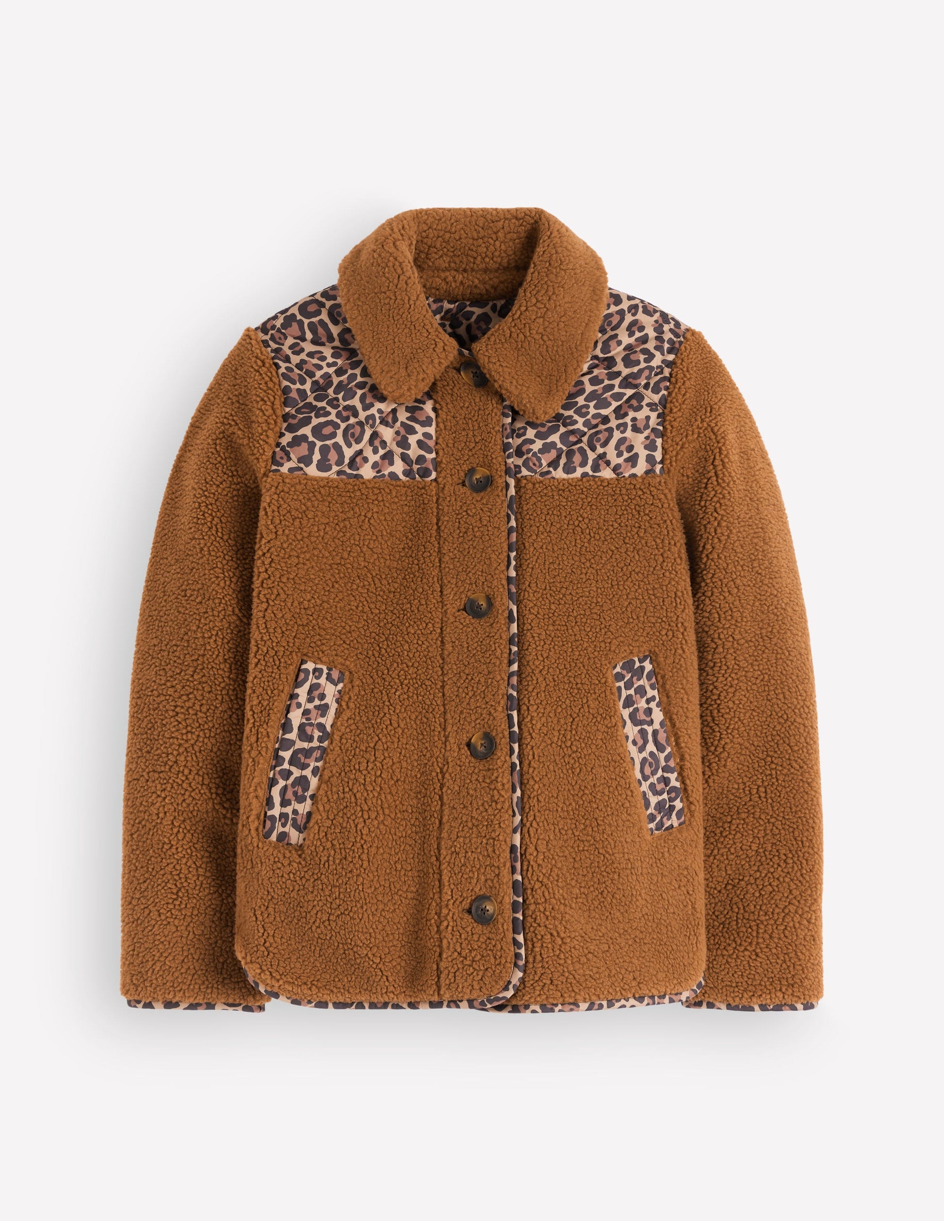 Reversible Borg Mix Coat-Leopard-6