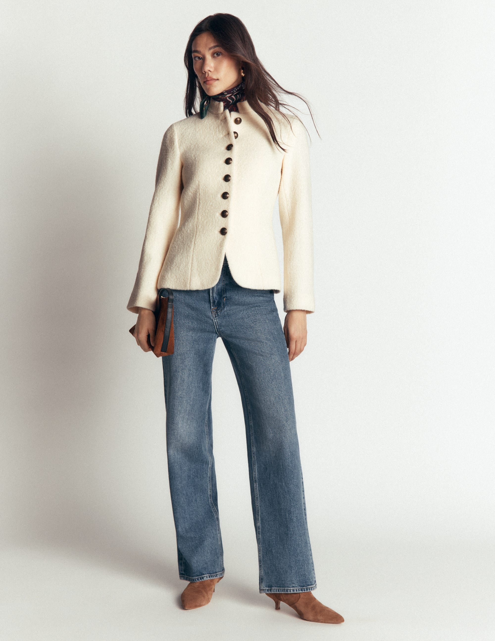 Hereford Boiled Wool Jacket-Ivory - Image 4