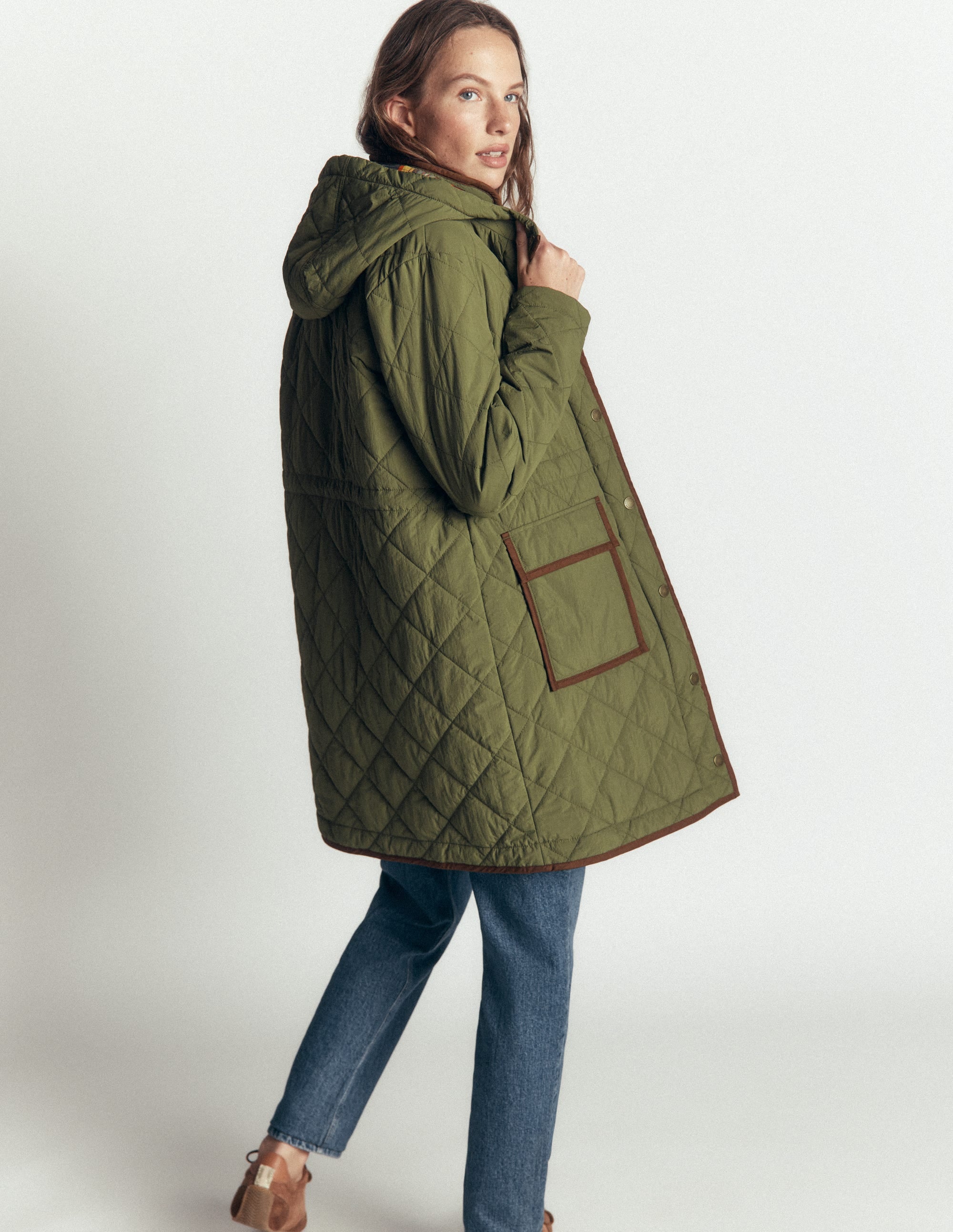 Quilted 4 - in - 1 Parka - Woodland Green | Boden AU