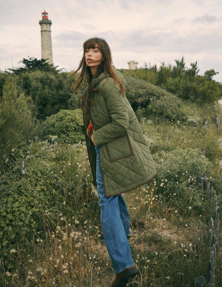 Quilted 4-in-1 Parka-Woodland Green