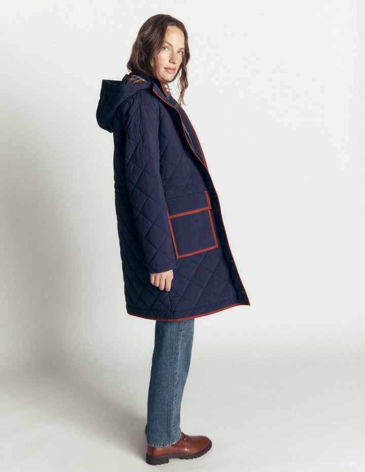 Quilted 4-in-1 Parka-Navy