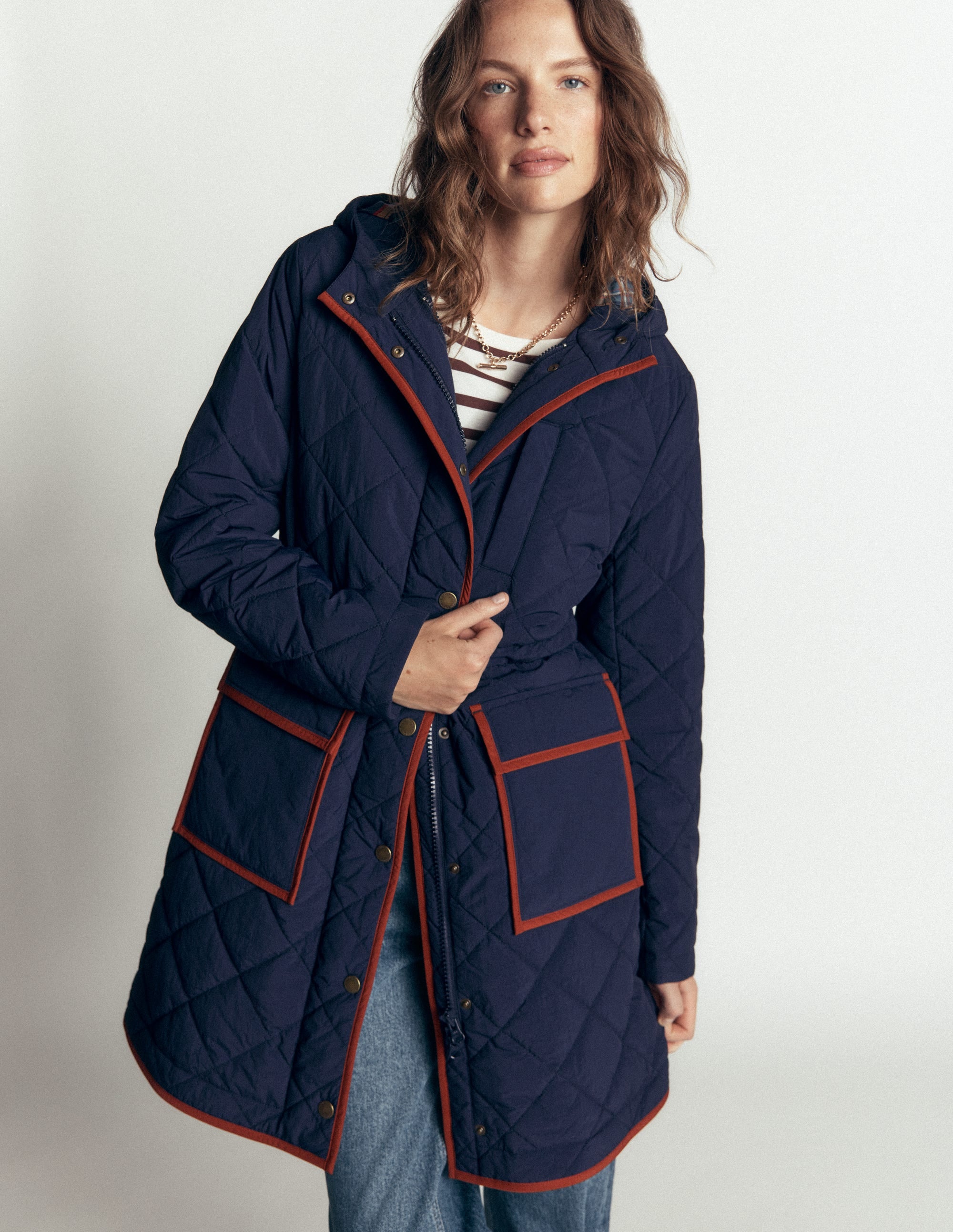 Quilted 4-in-1 Parka-Navy - Image 4
