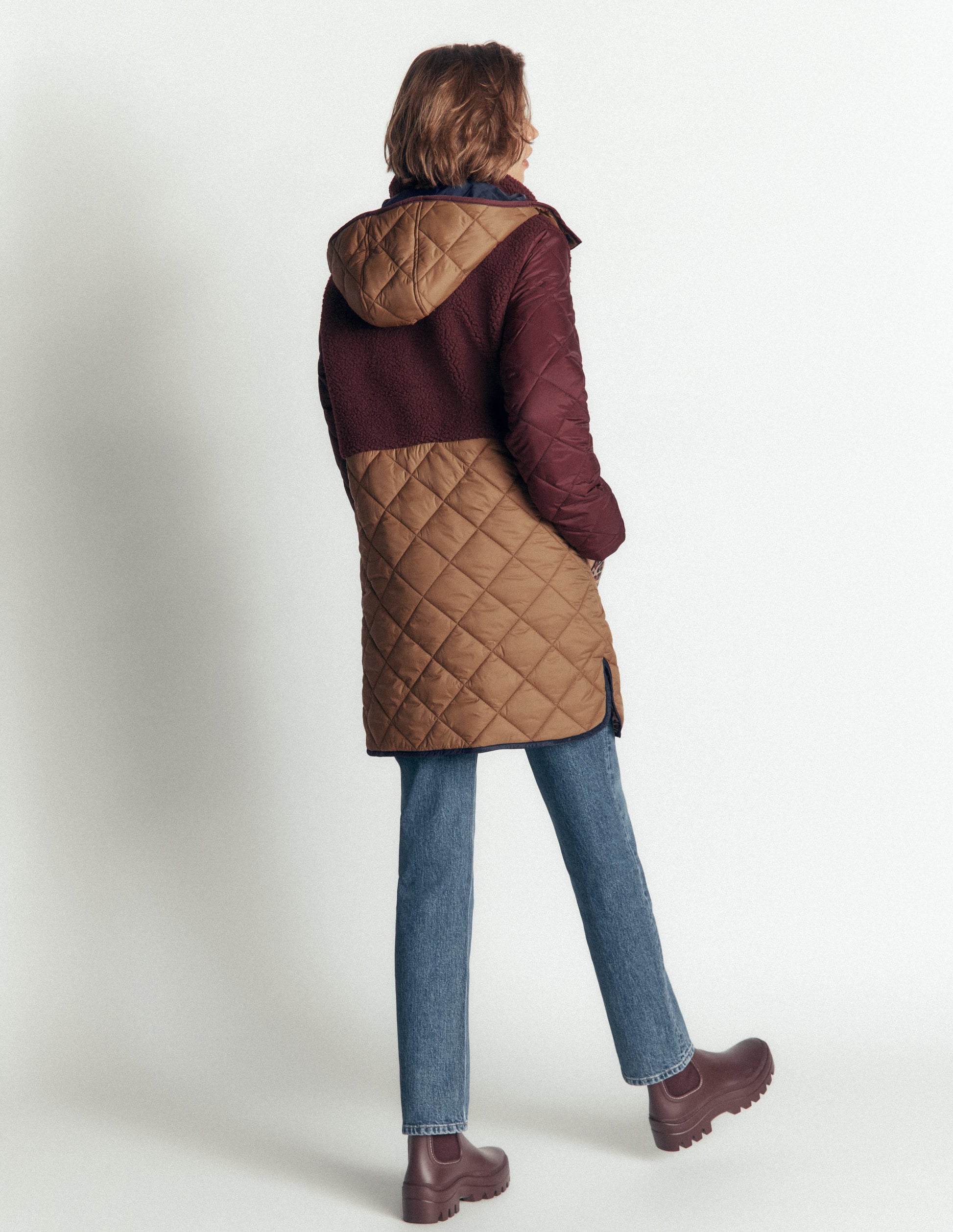 Borg Mix Coat-Deep Wisteria-3
