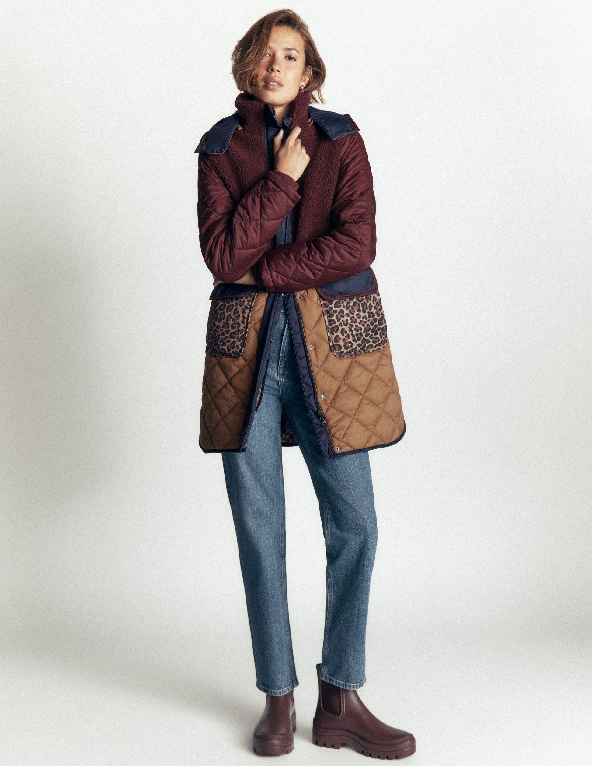 Borg Mix Coat-Deep Wisteria-4