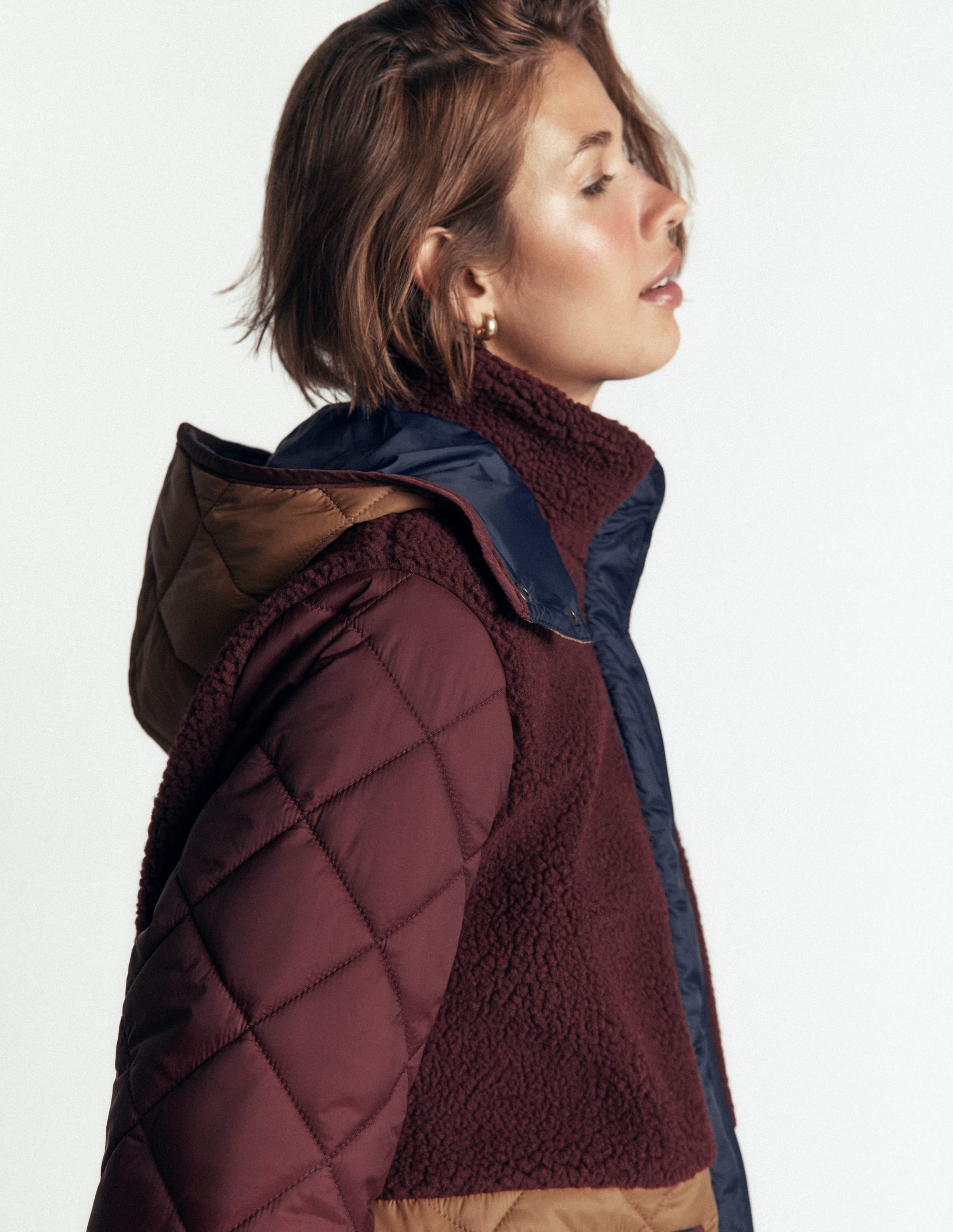 Borg Mix Coat-Deep Wisteria - Image 5