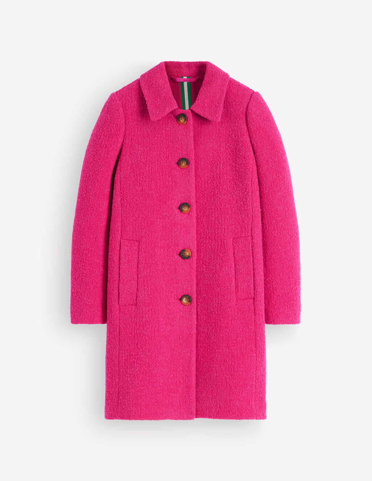 Aylesford Wool Coat-Bright Pink - Image 6