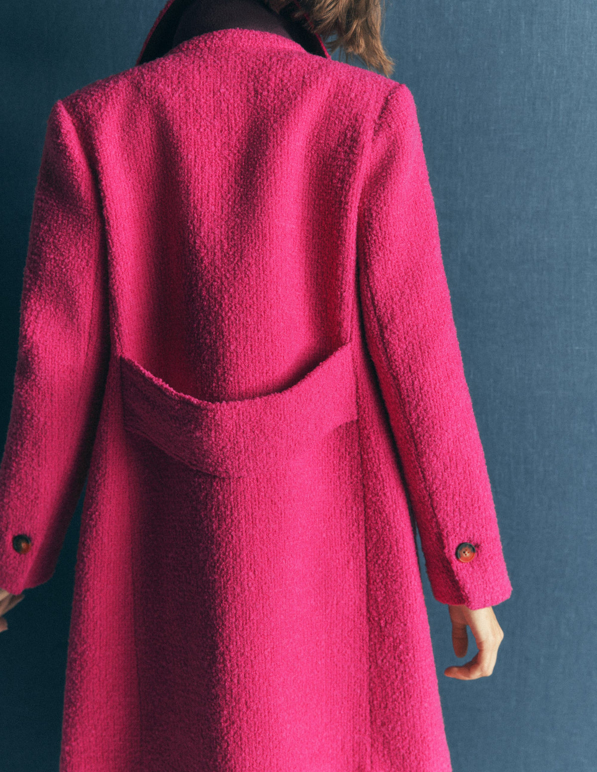 Aylesford Wool Coat-Bright Pink-3