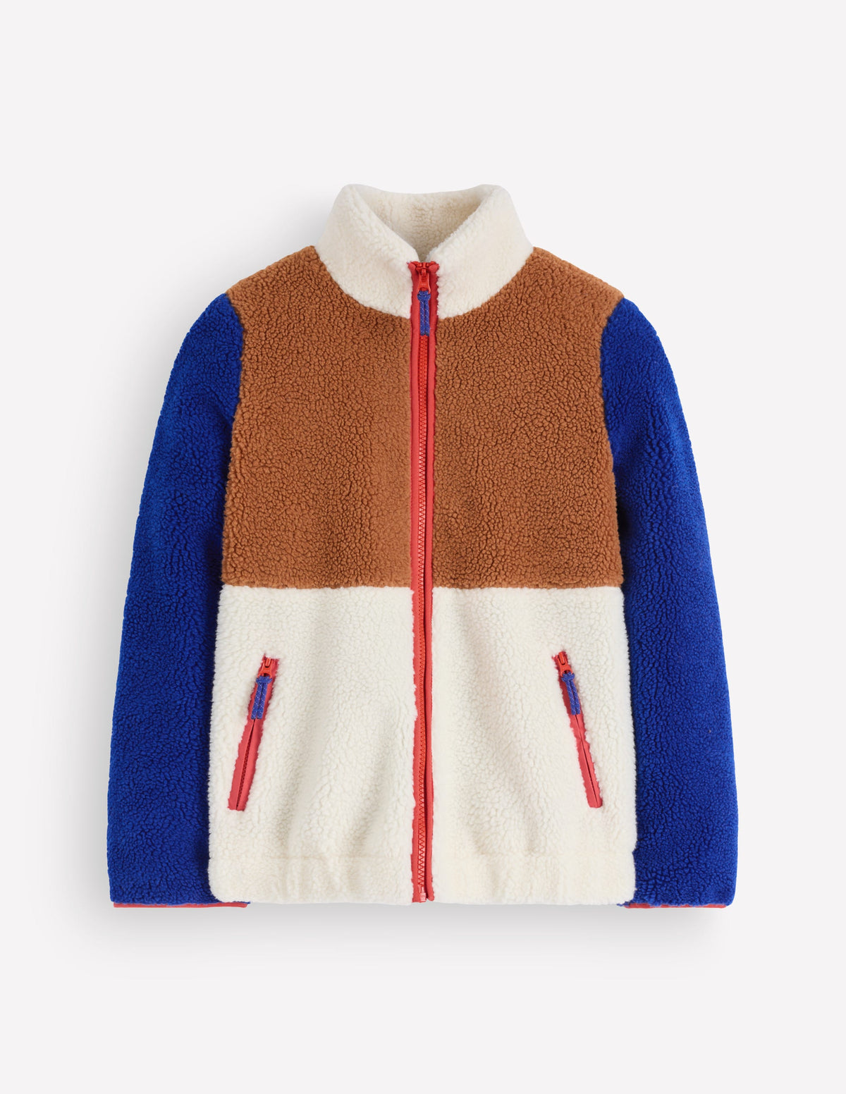 Alnwick Borg Jacket-Brown, Ivory Colour Block - Image 6