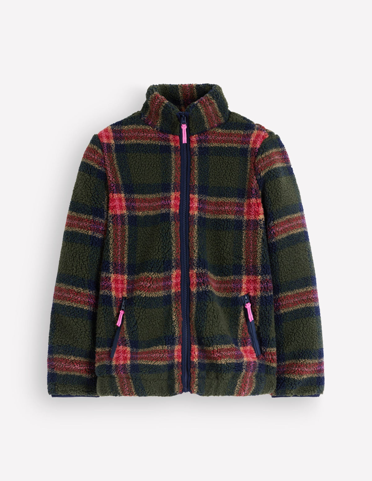 Alnwick Borg Jacket-Olive, Navy and Red Check-7