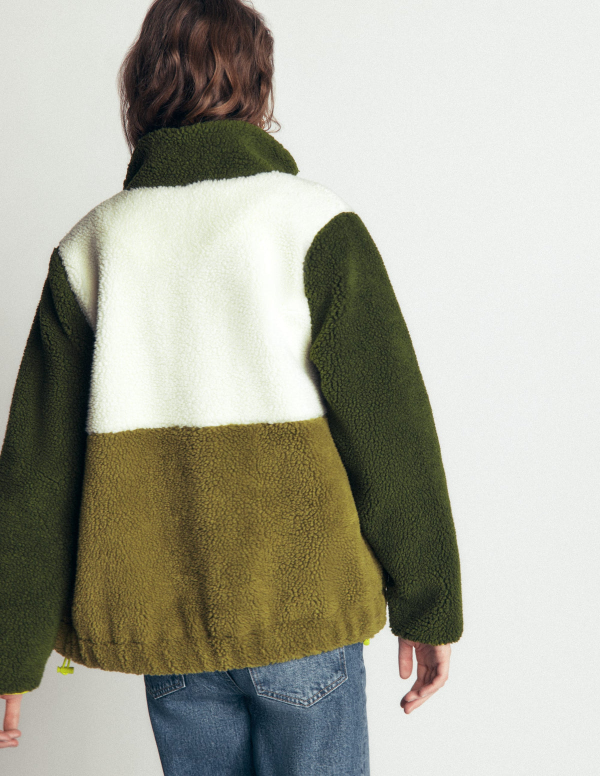Alnwick Borg Jacket-Green, Ivory Colour Block-3