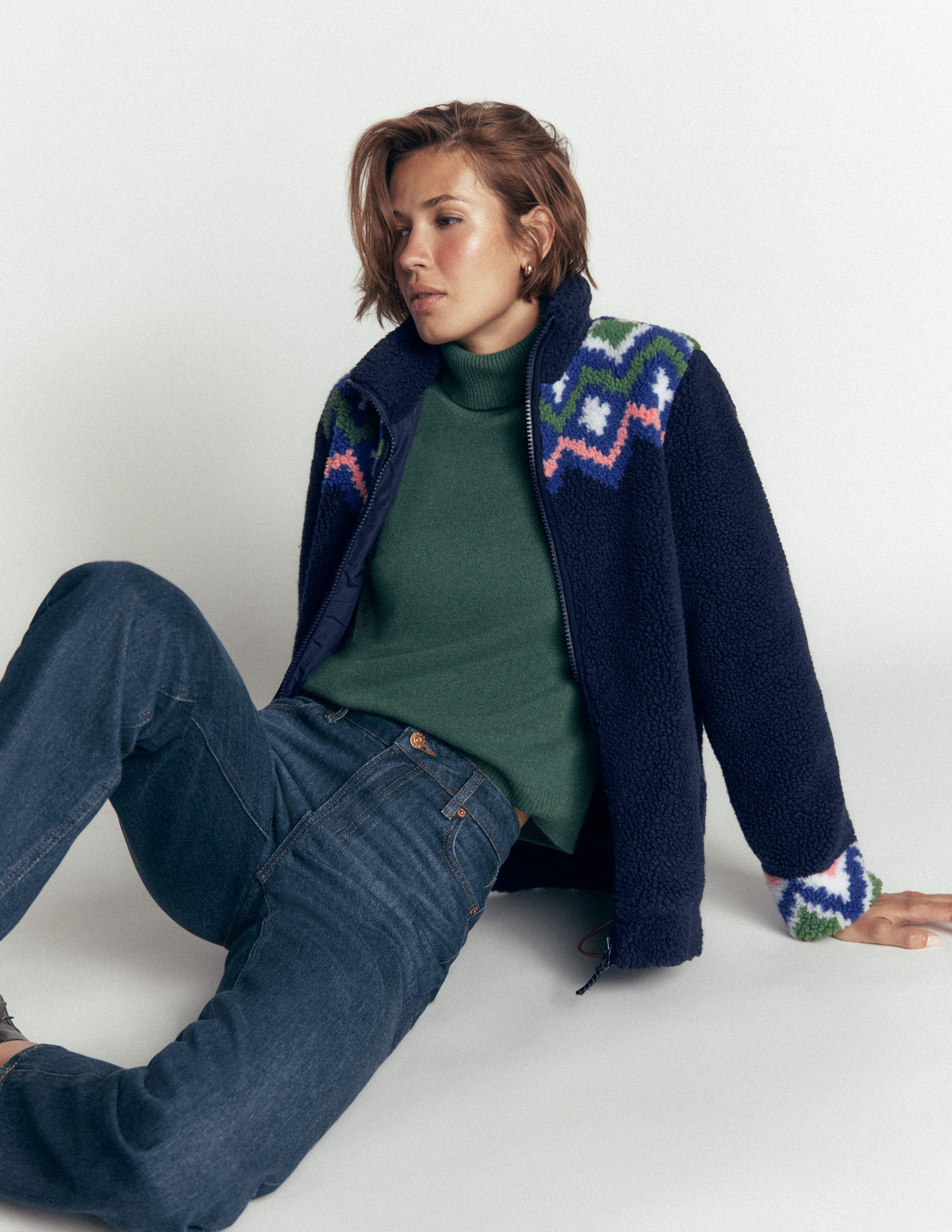 Alnwick Borg Jacket-French Navy, Geo Dream-1