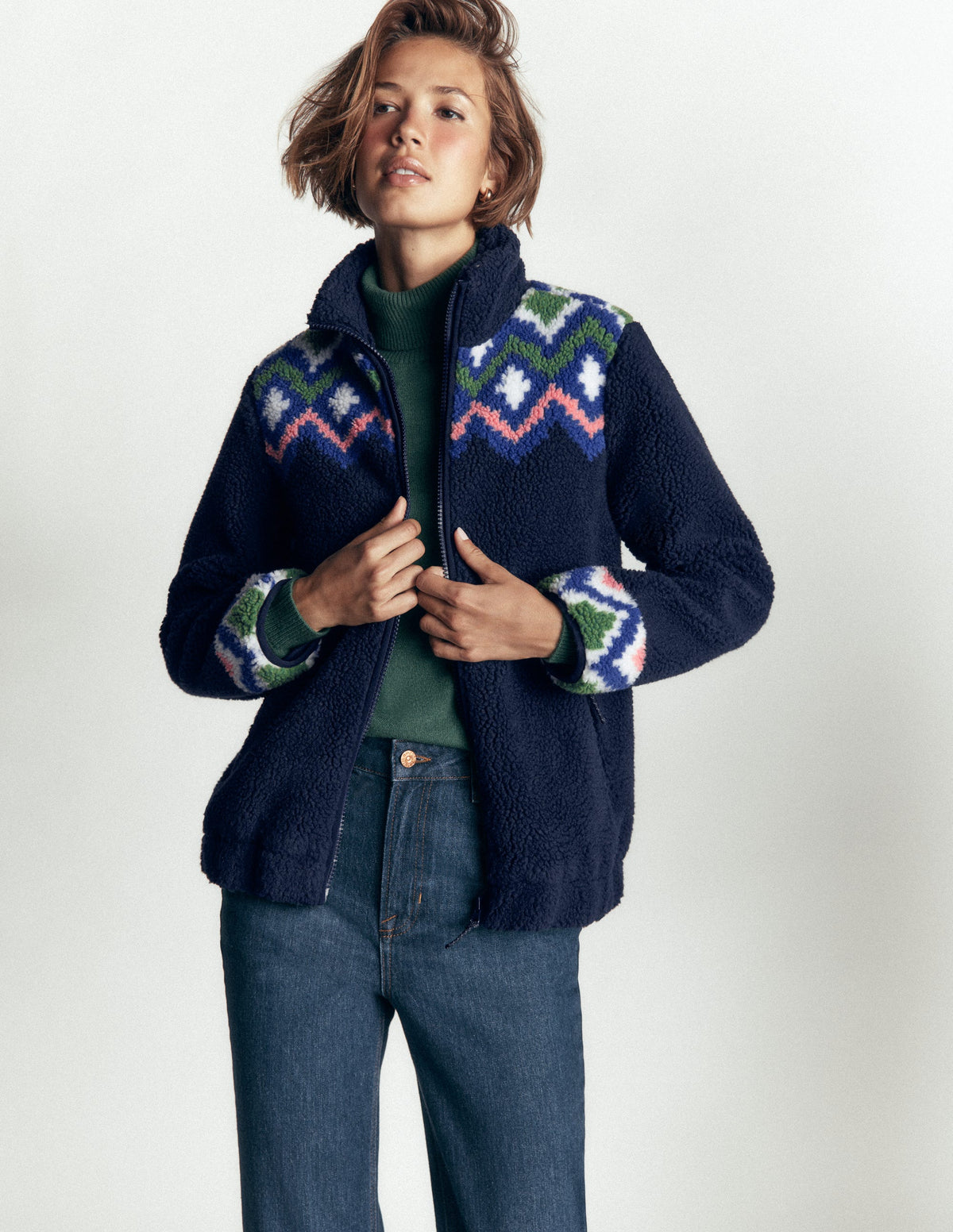 Alnwick Borg Jacket-French Navy, Geo Dream-5