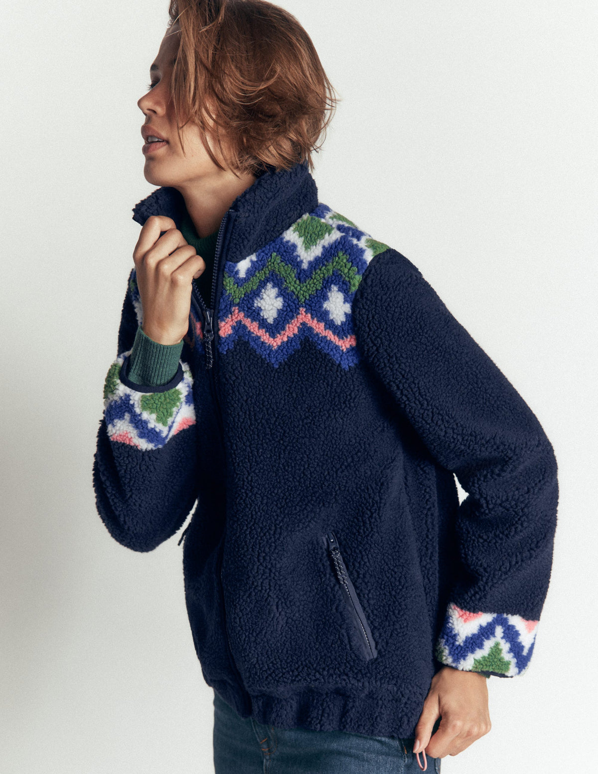 Alnwick Borg Jacket-French Navy, Geo Dream-6