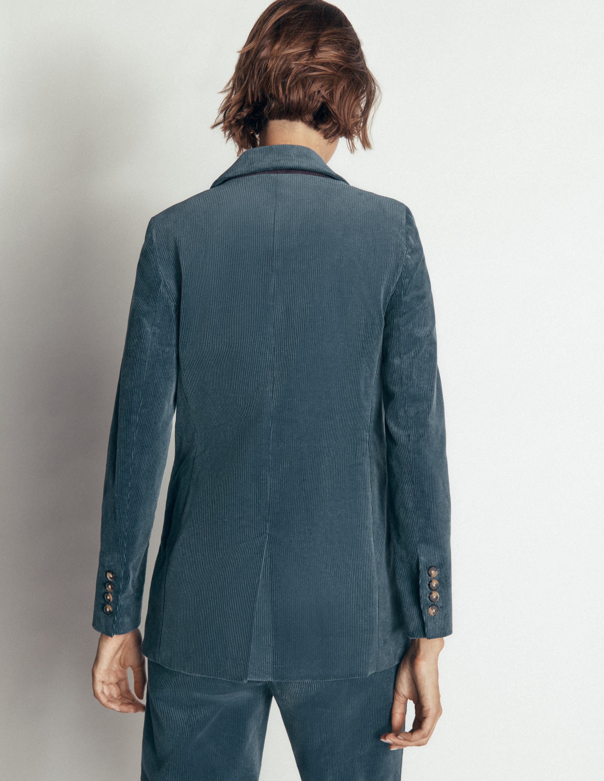 Keswick Cord Blazer-Storm Blue - Image 3