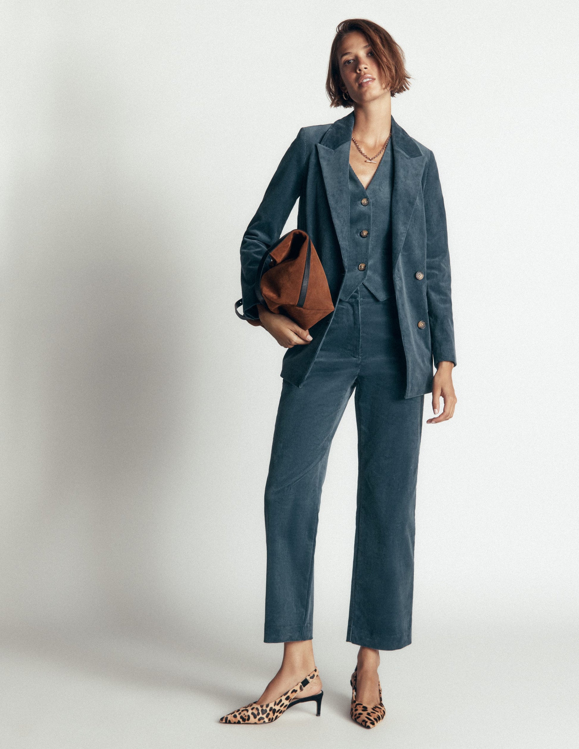 Keswick Cord Blazer-Storm Blue-5