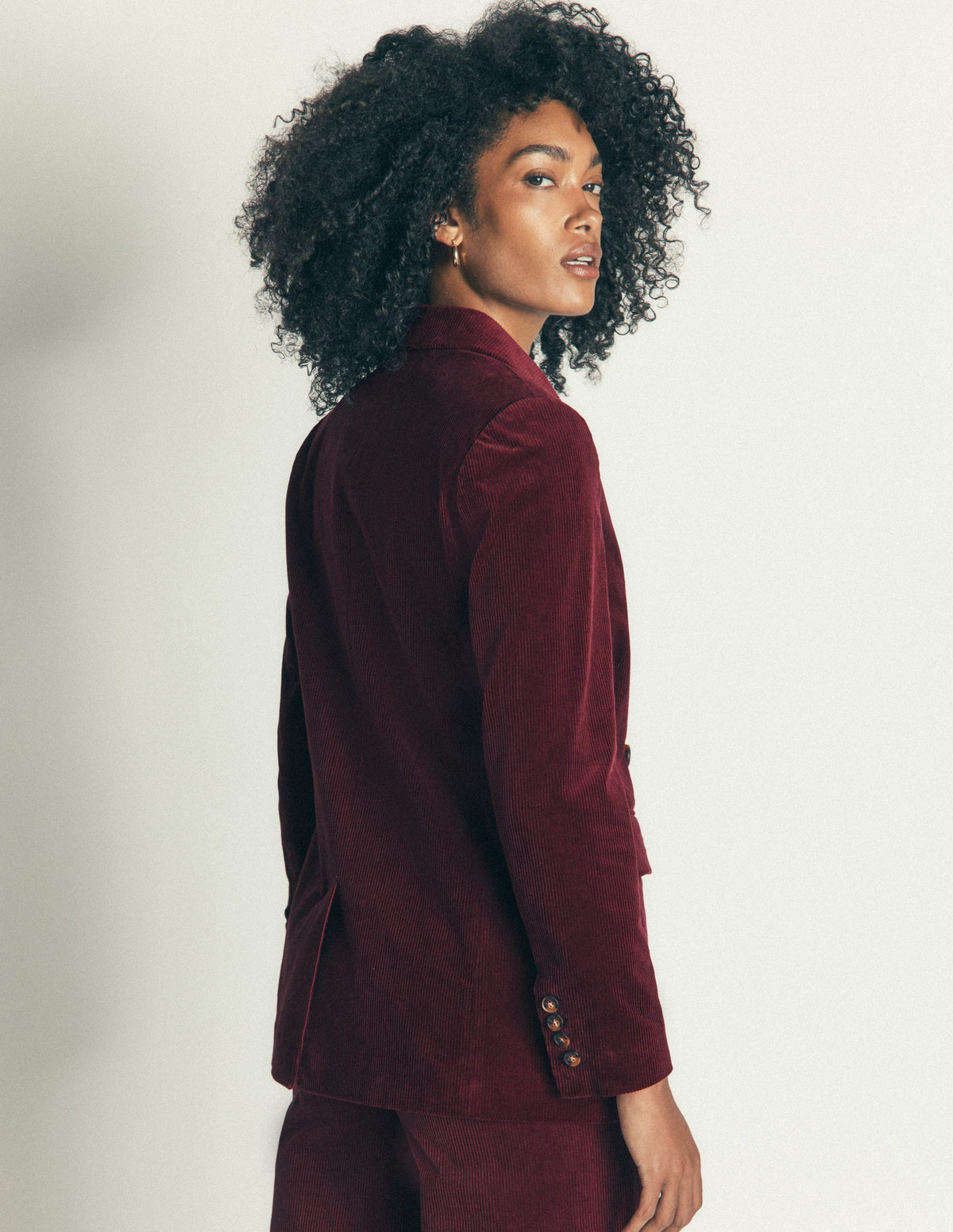 Keswick Cord Blazer-Dark Crimson-3