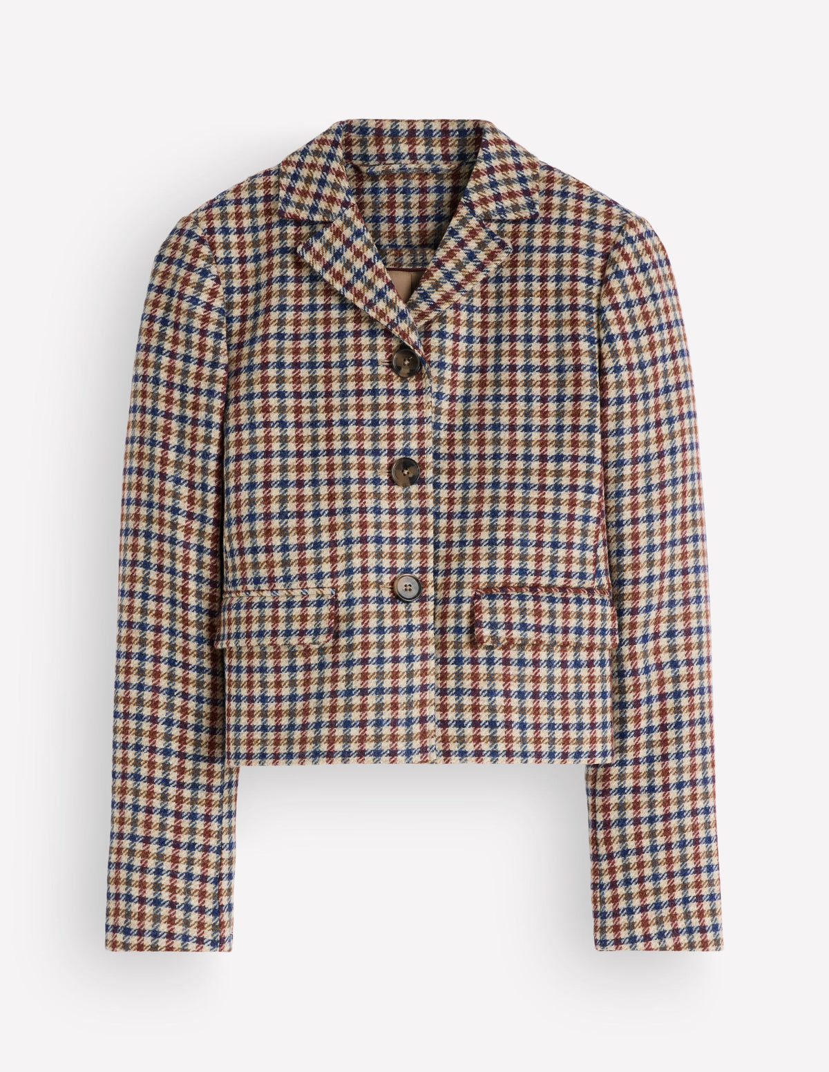 Dartmouth Wool Blend Blazer-Ivory, Blue and Maroon Check-8