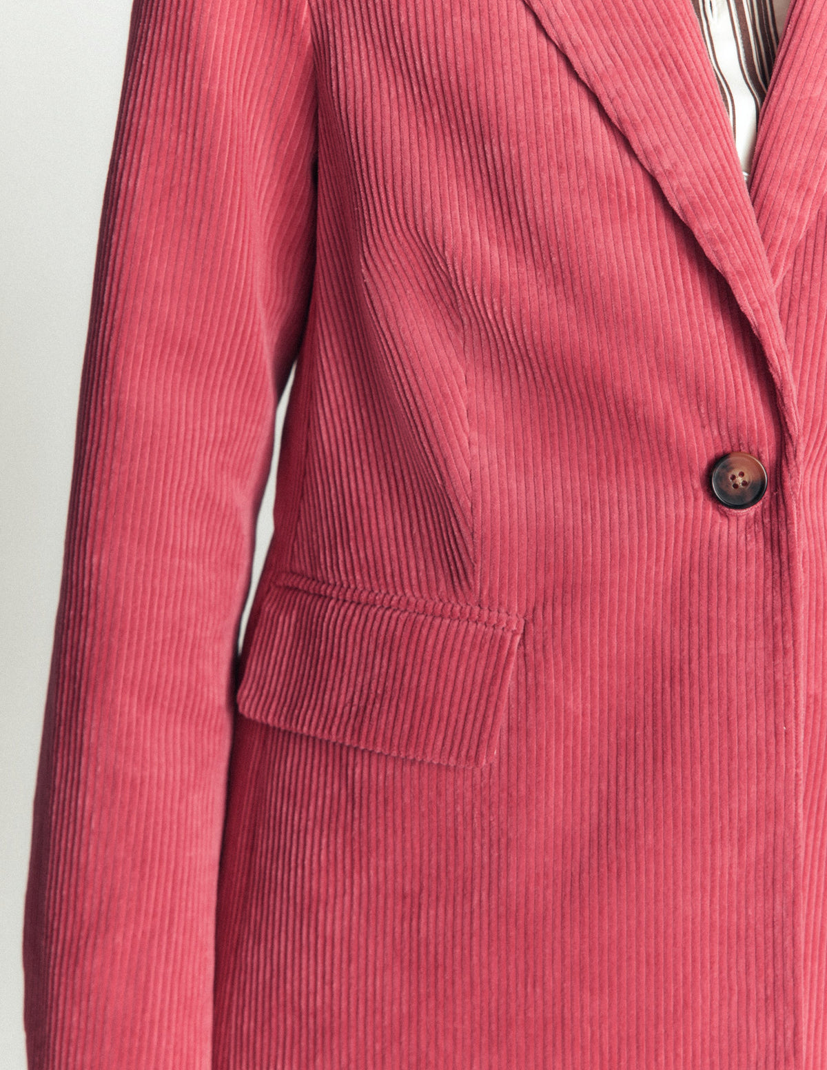 Woodbridge Cord Blazer-Cherry Blush-2