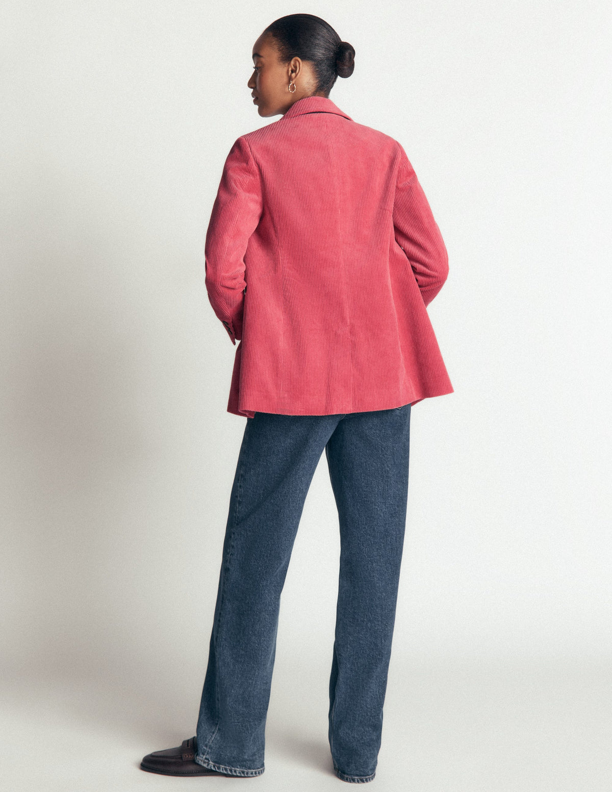 Woodbridge Cord Blazer-Cherry Blush-3