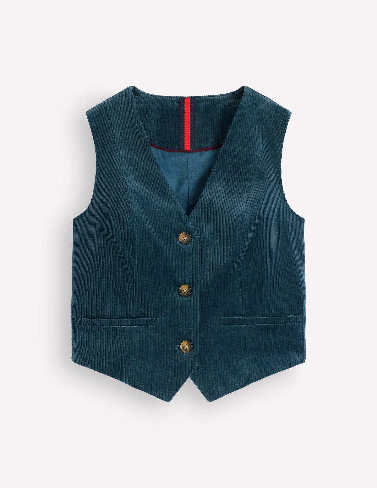 V-Neck Waistcoat-Storm Blue-6