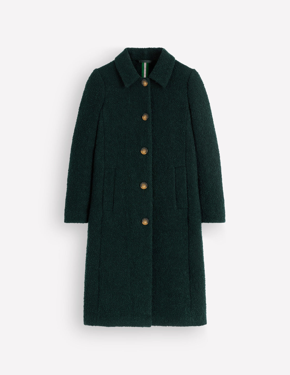 Aylesford Longline Coat-Midnight Emerald-1