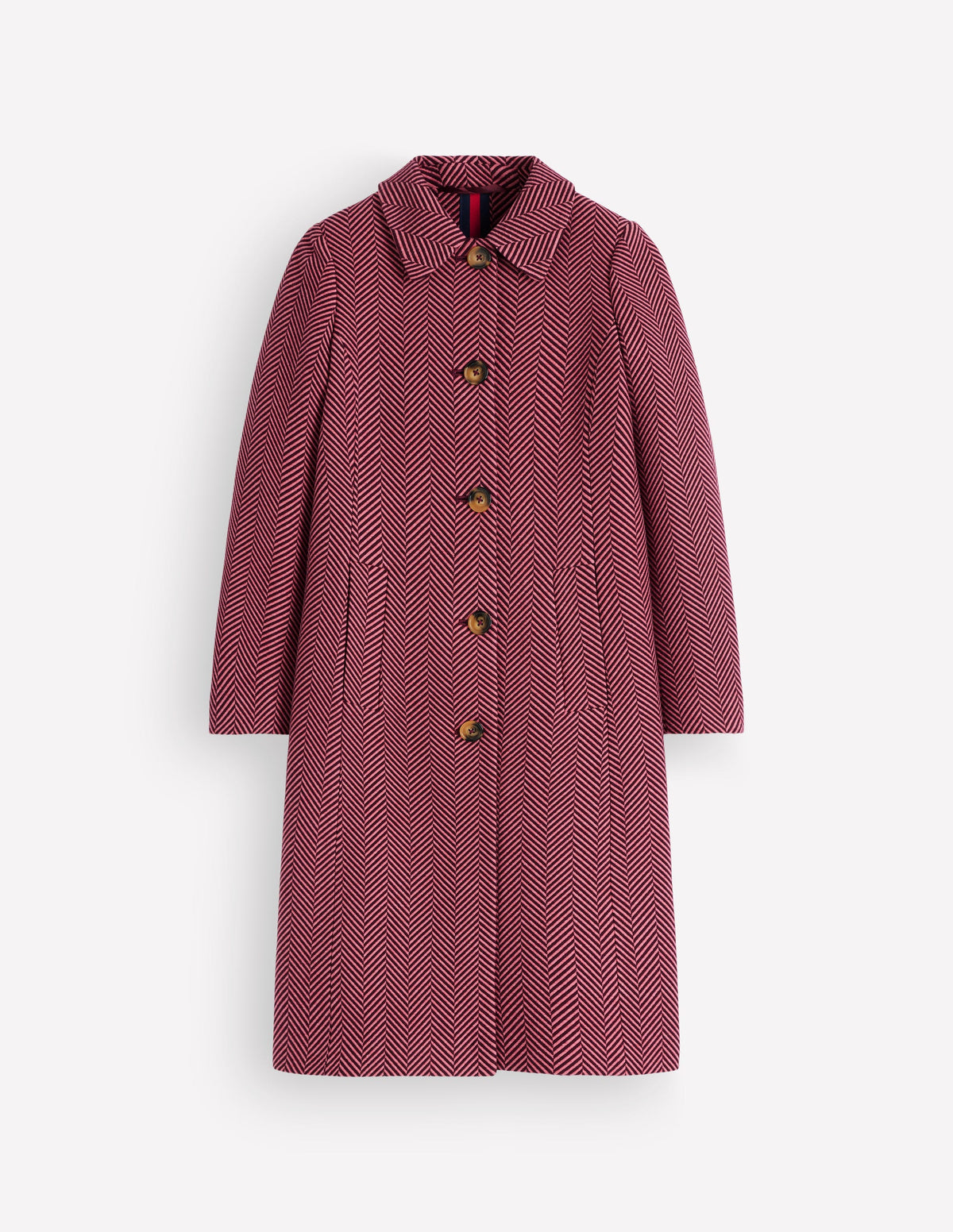 Aylesford Longline Coat-Herringbone - Image 7