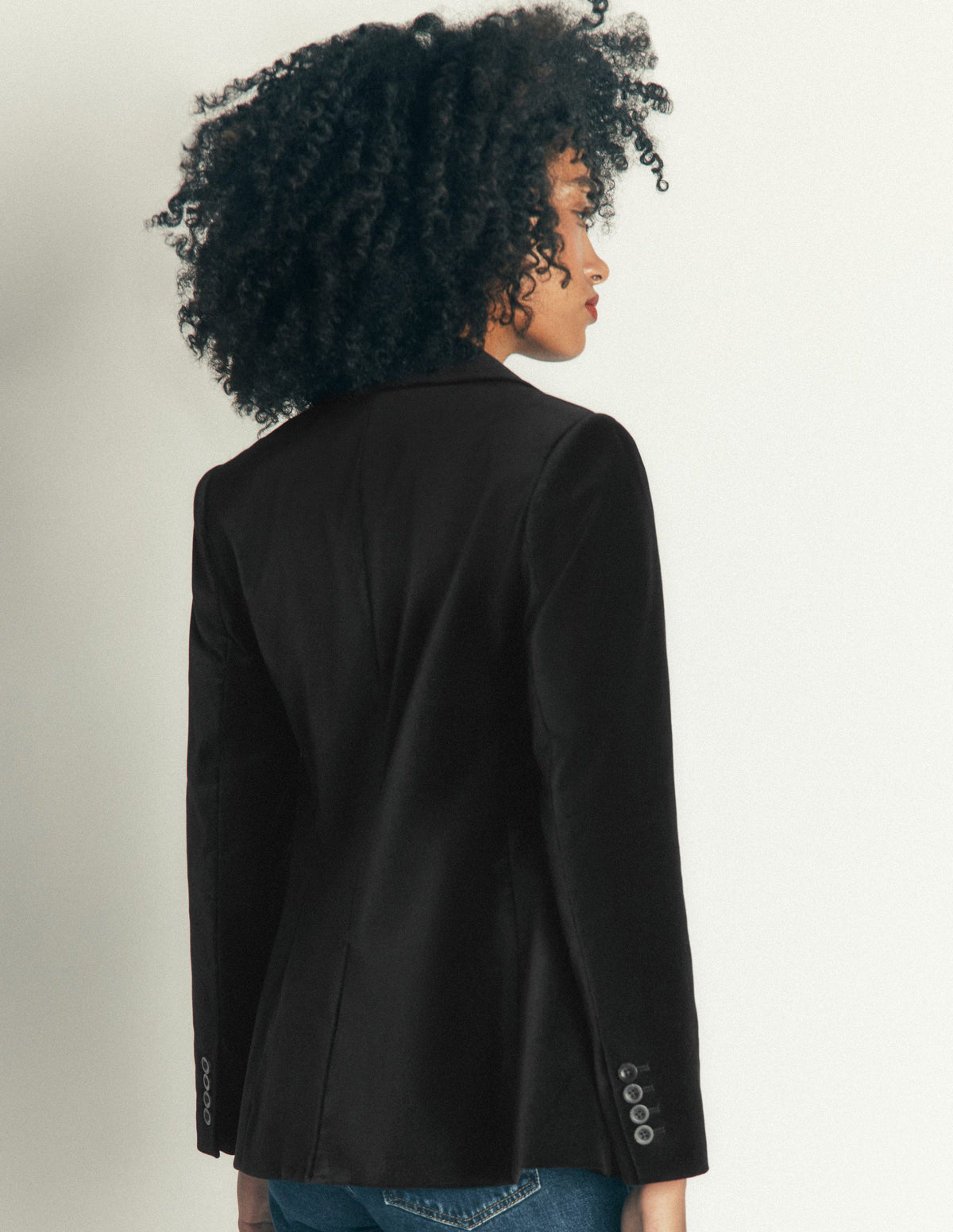 Stamford Velvet Blazer-Black - Image 3