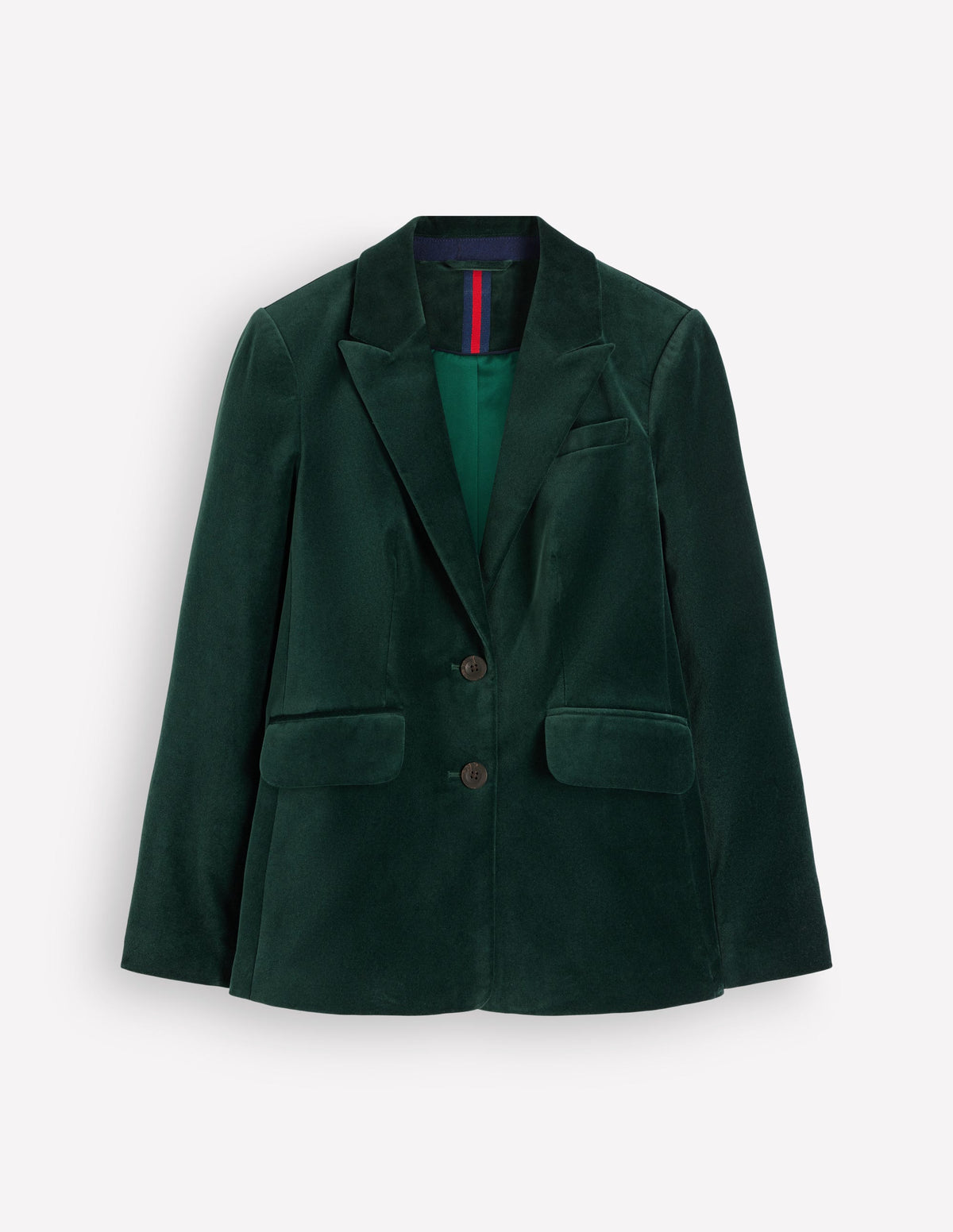 Stamford Velvet Blazer-Midnight Emerald - Image 6