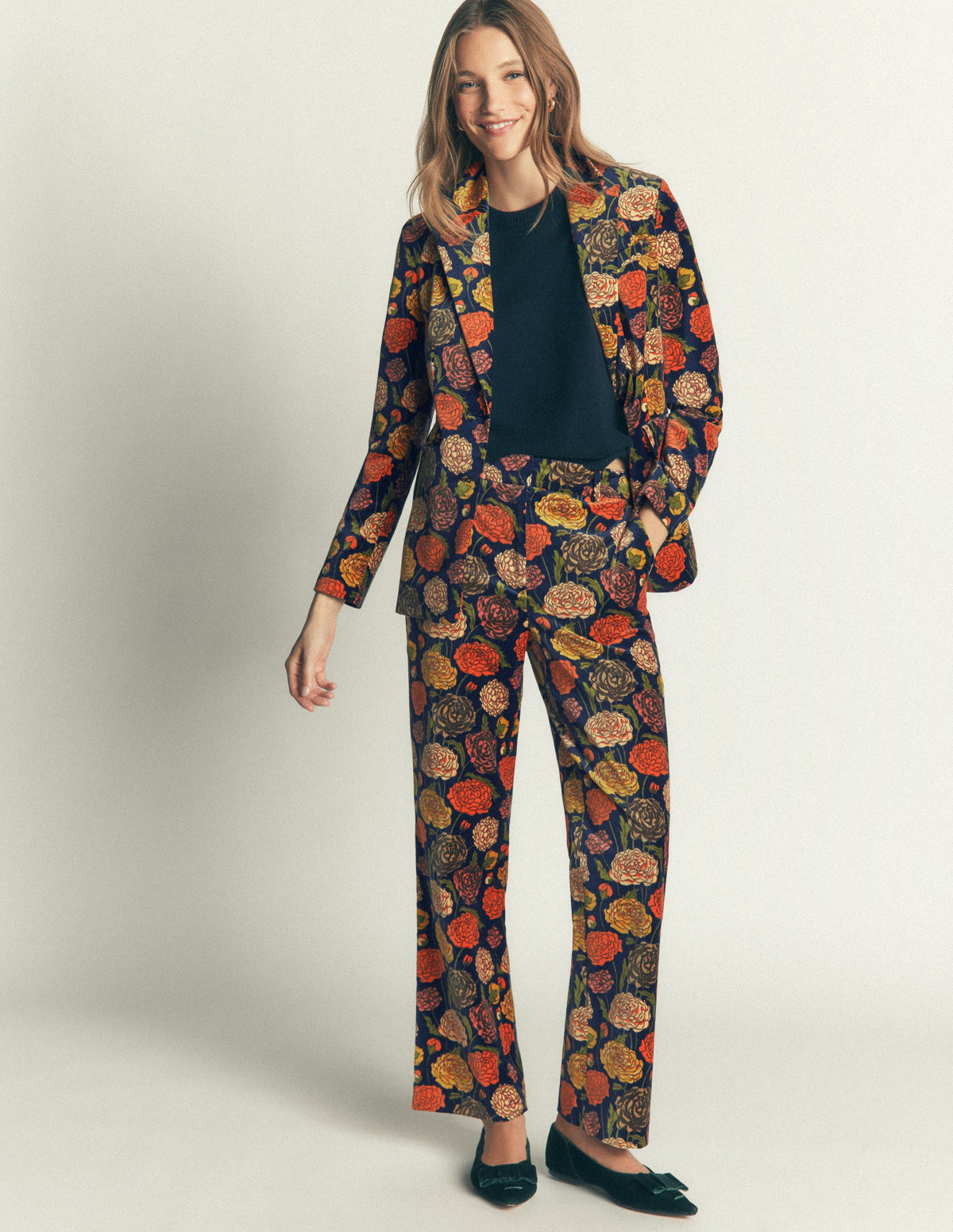 Stamford Velvet Blazer-Multi, Jewelled Bunch - Image 6