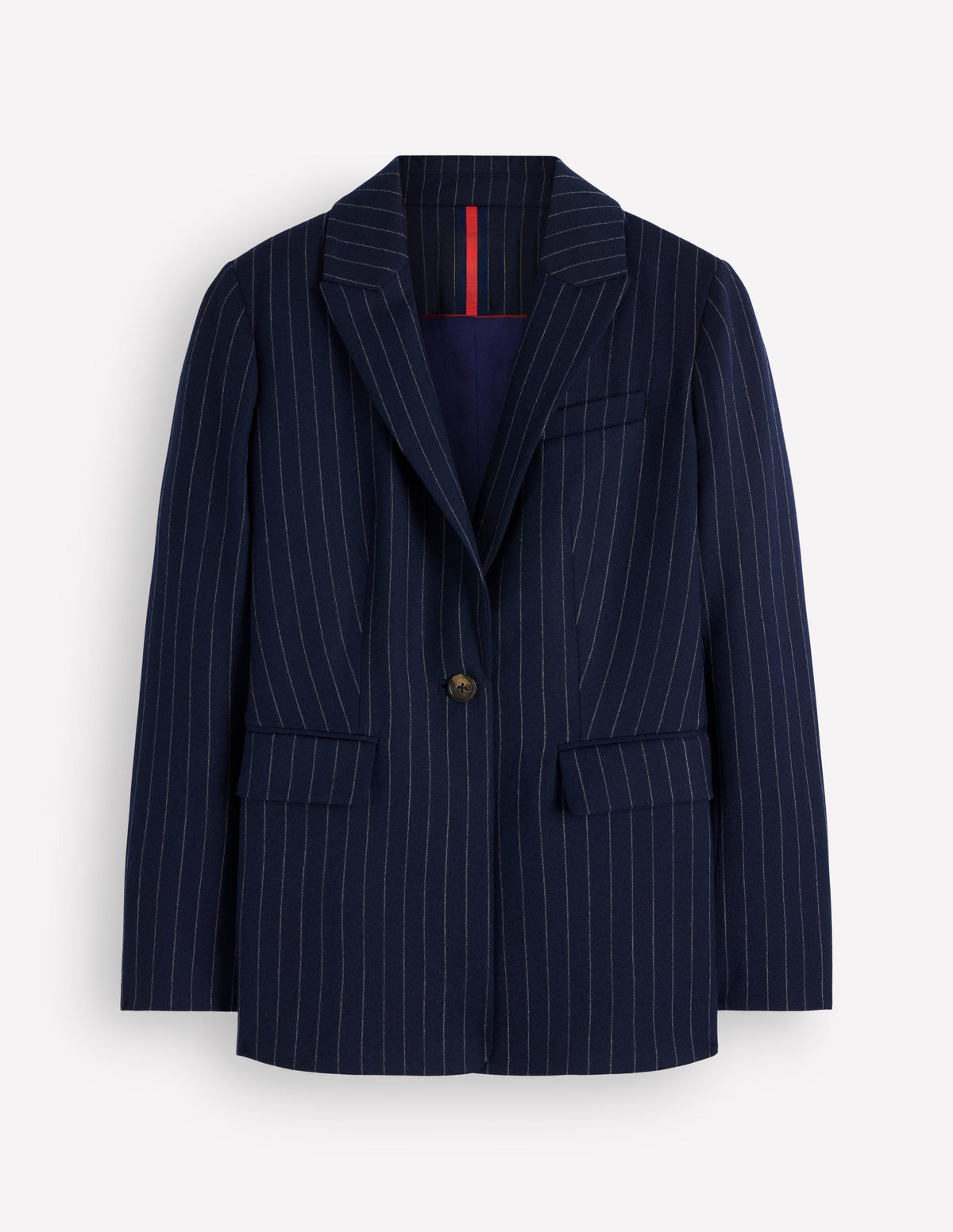 Woodbridge Wool Blend Blazer-Navy Pinstripe - Image 8