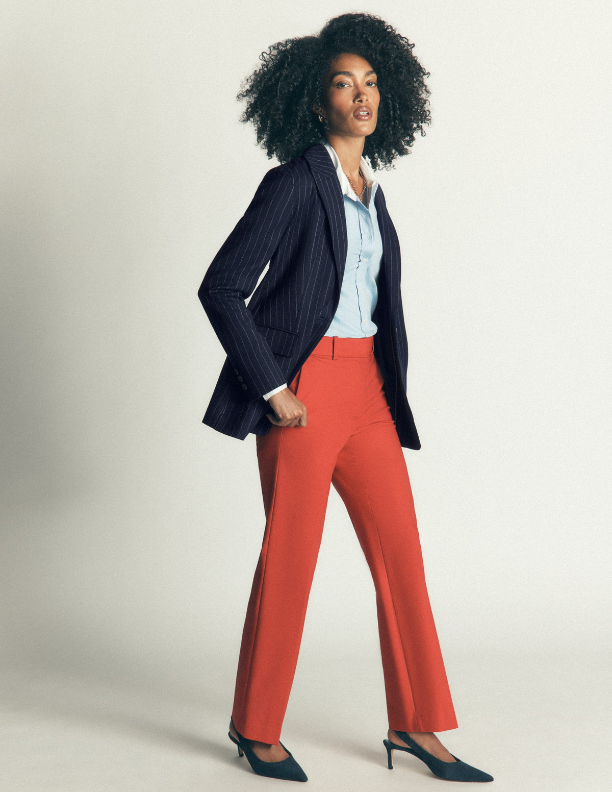 Woodbridge Wool Blend Blazer-Navy Pinstripe-7